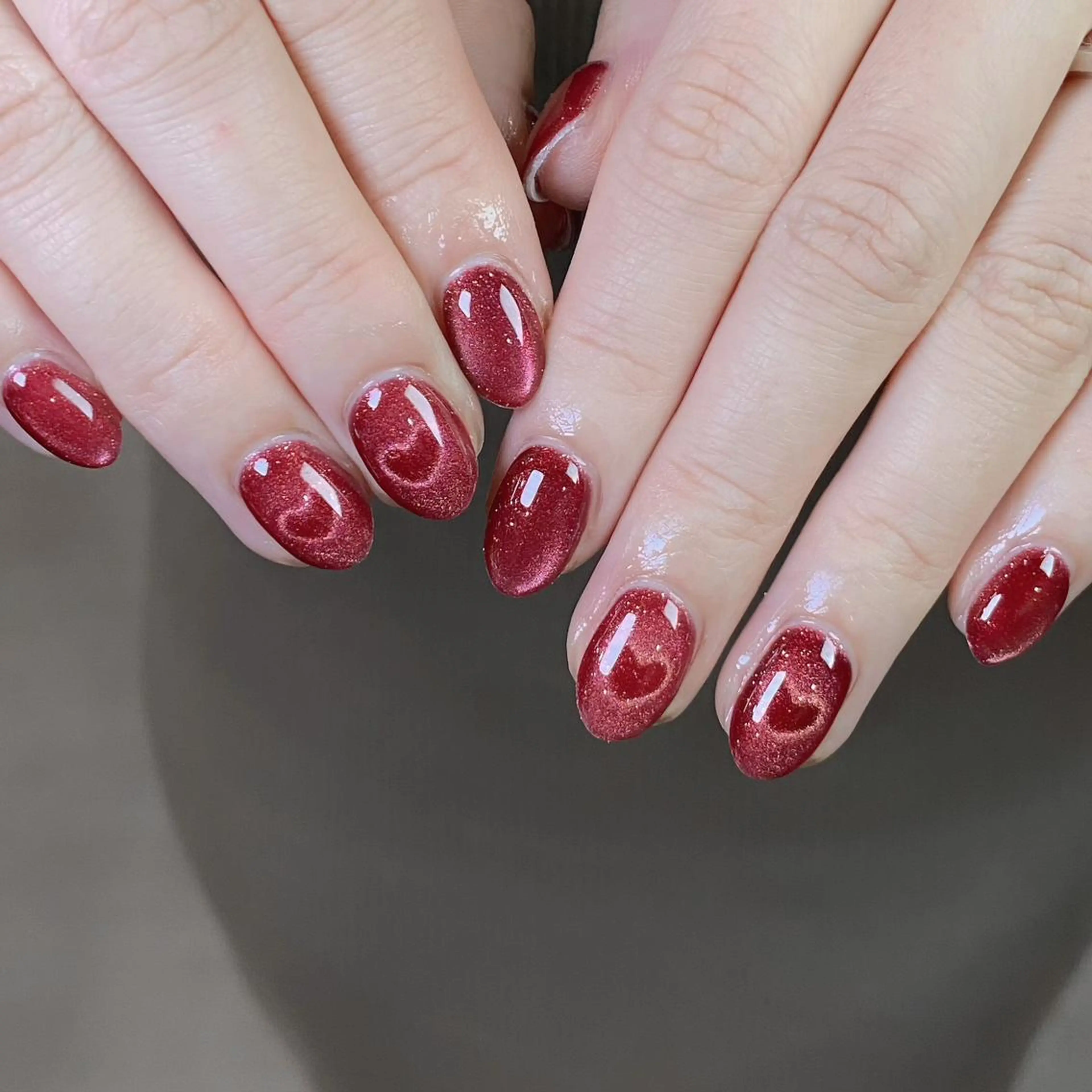 人気トレンドデザイン✨自爪ハートマグネット💖¥5940の写真