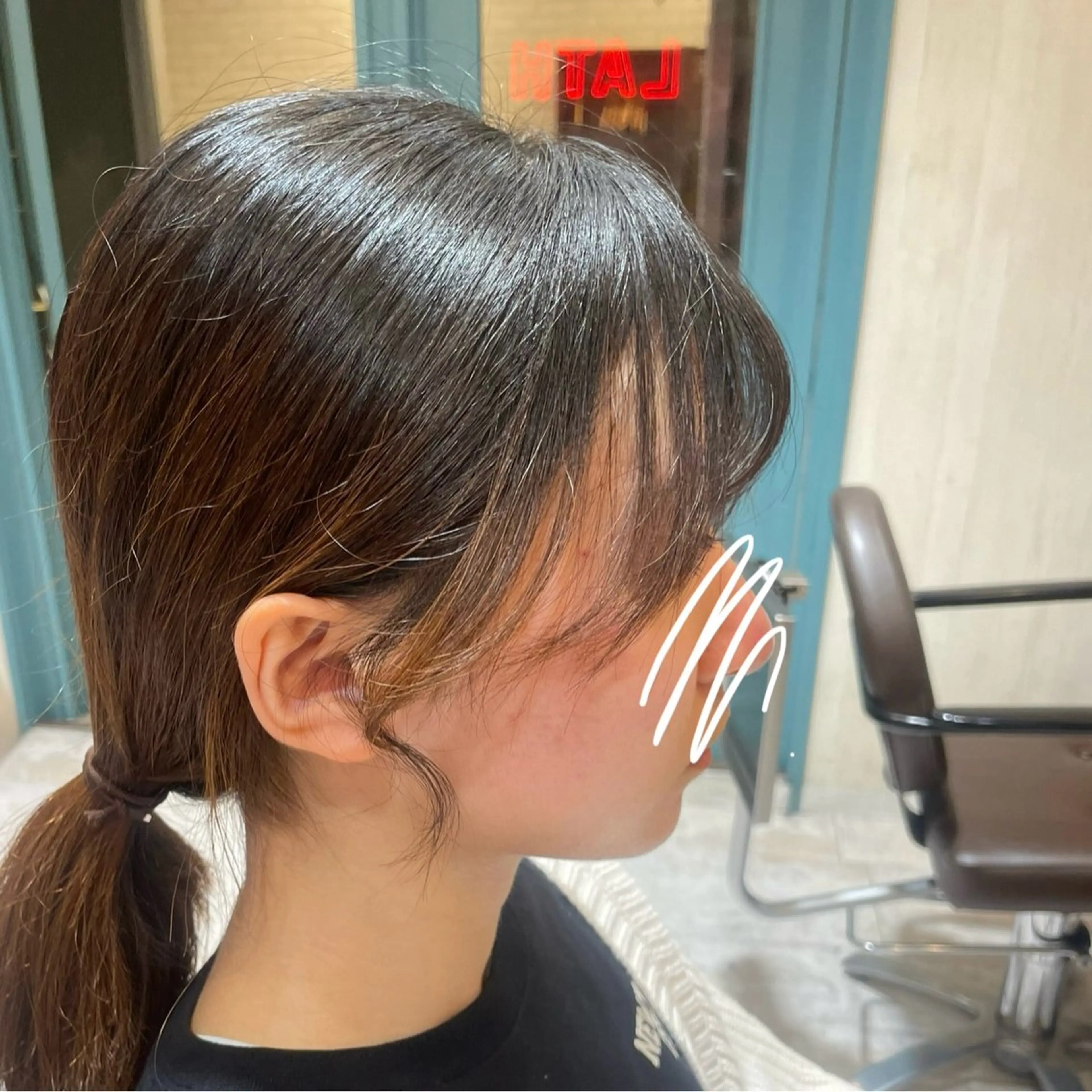 カット くろだ ちはるのヘアスタイル