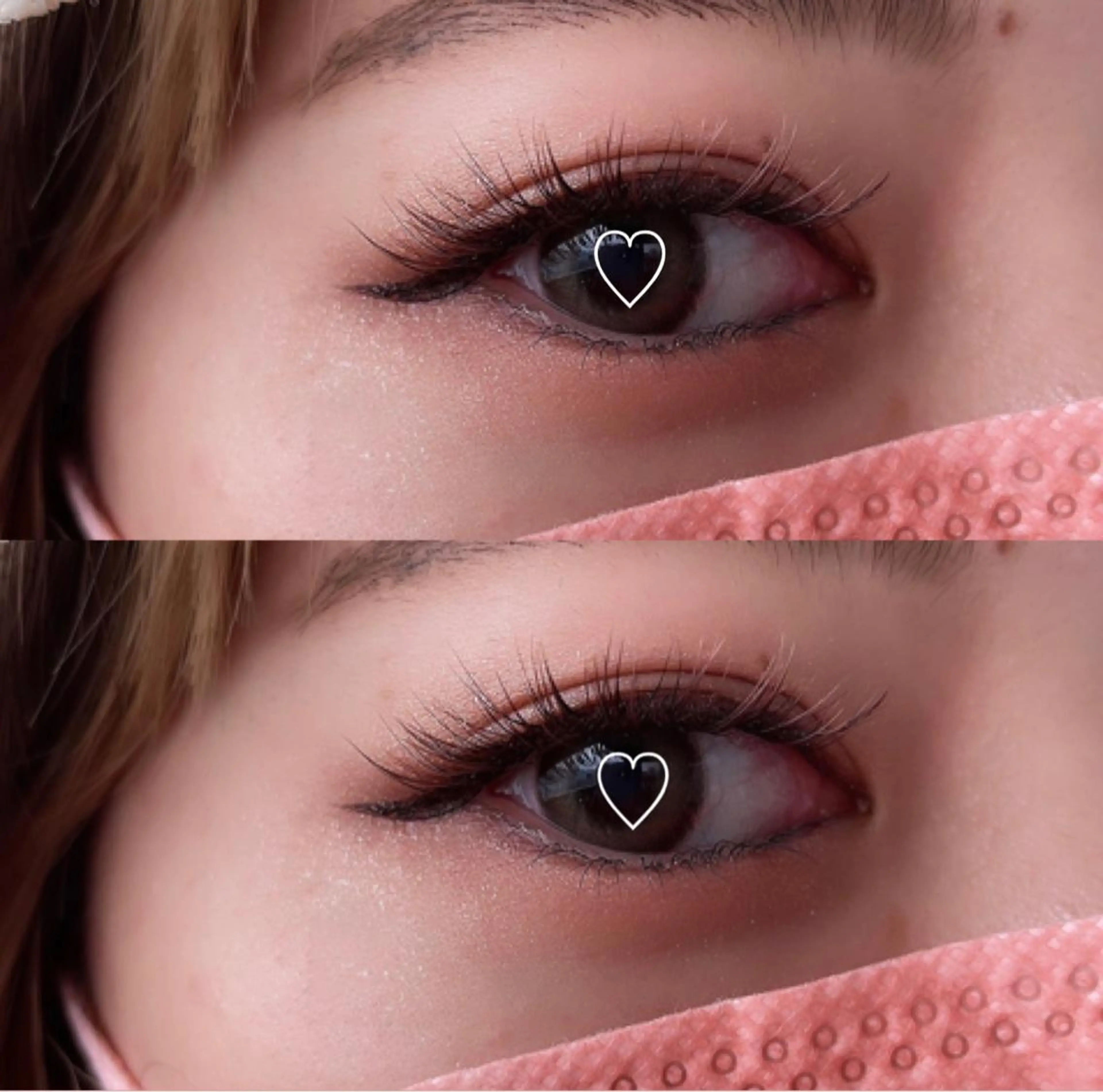 マツエク・マツパ カラーマツエク フラットラッシュ 上田 ゆいのマツエク・マツパデザイン