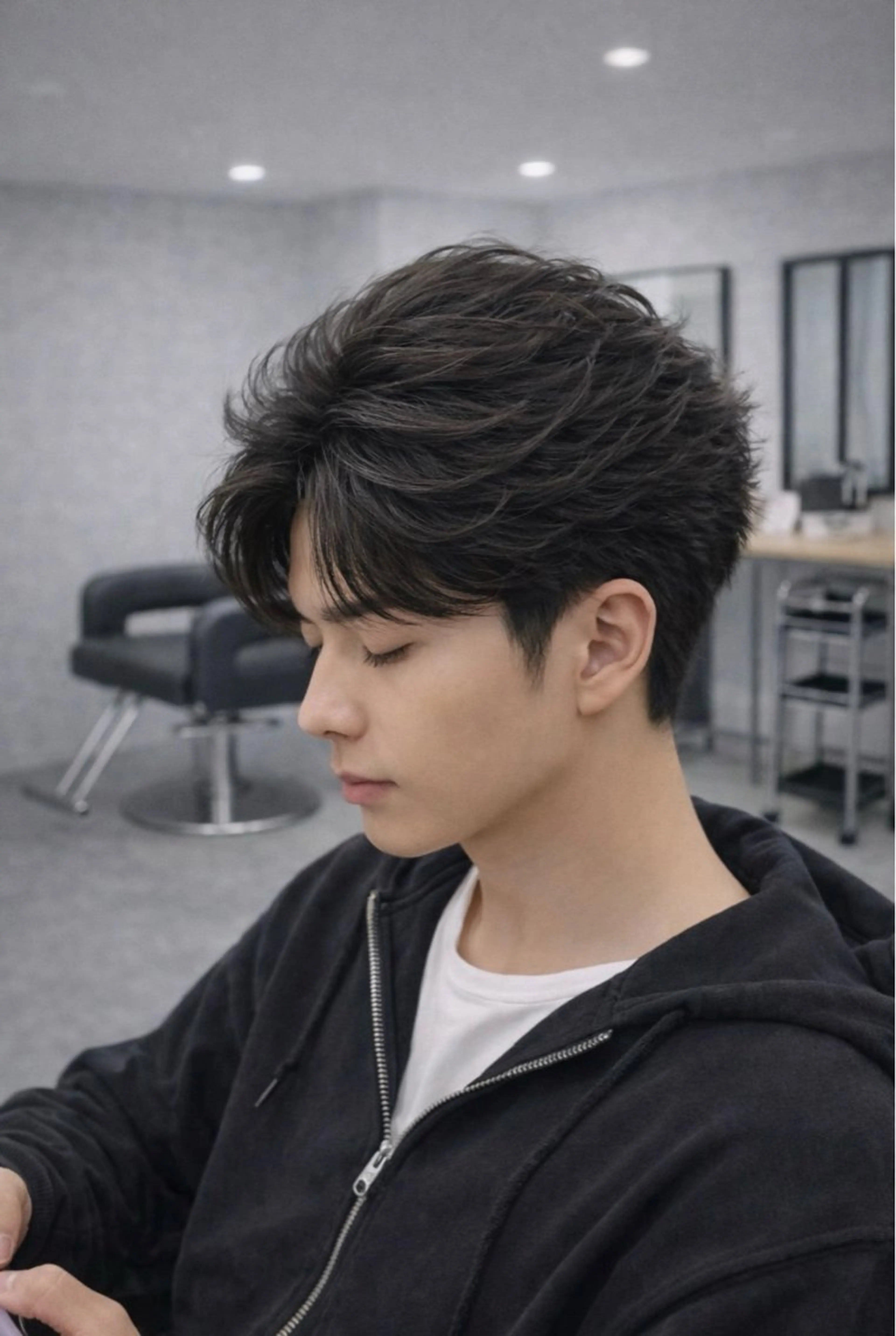 ショート パーマ ヘアアレンジ メンズ フェザーパーマ メンズパーマ ショートヘア ニュアンスパーマ カット パーマ 🔥ニュアンス フェザー小林海斗🔥のヘアスタイル