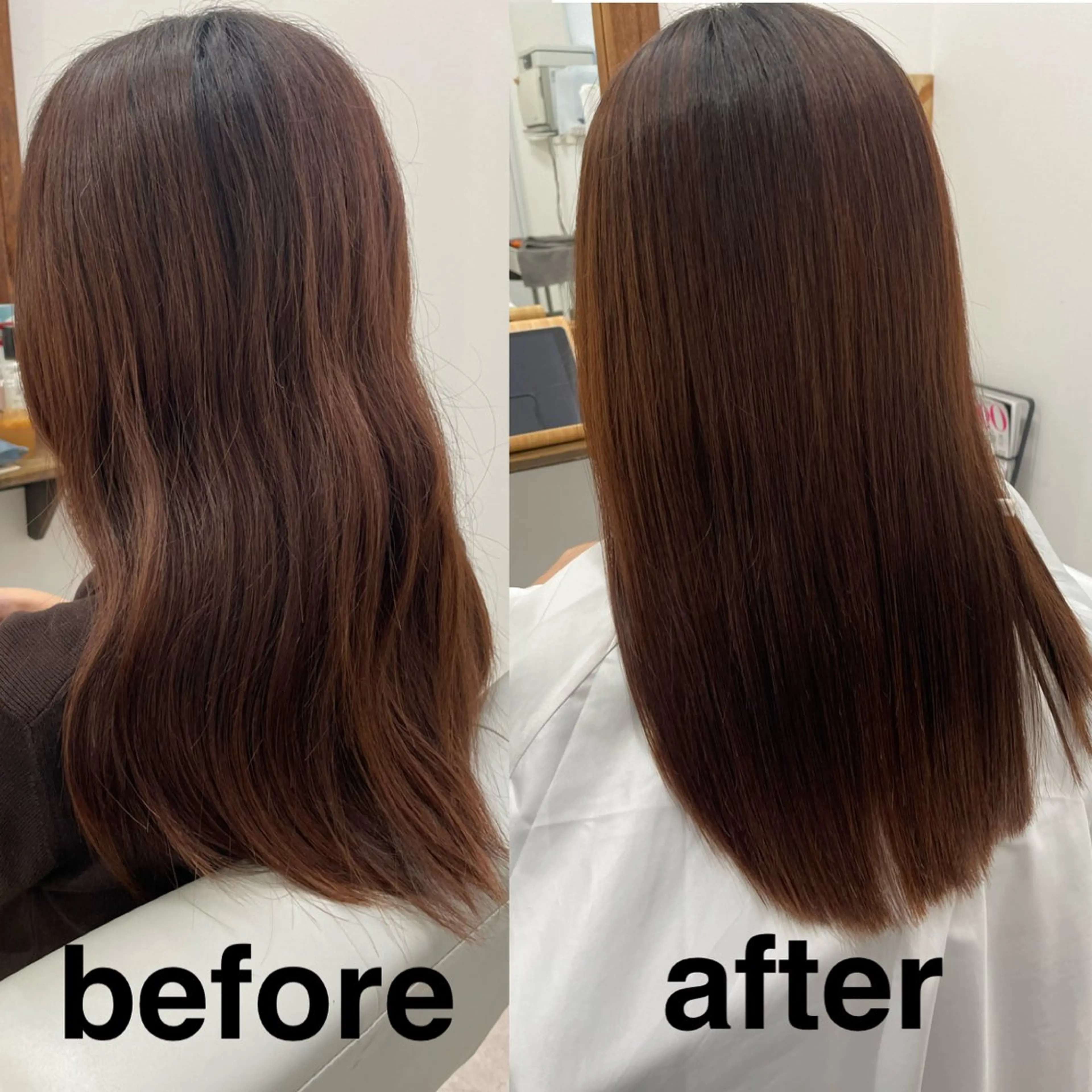 セミロング 浅川恵太/縮毛矯正 /ブリーチ縮毛矯正のヘアスタイル