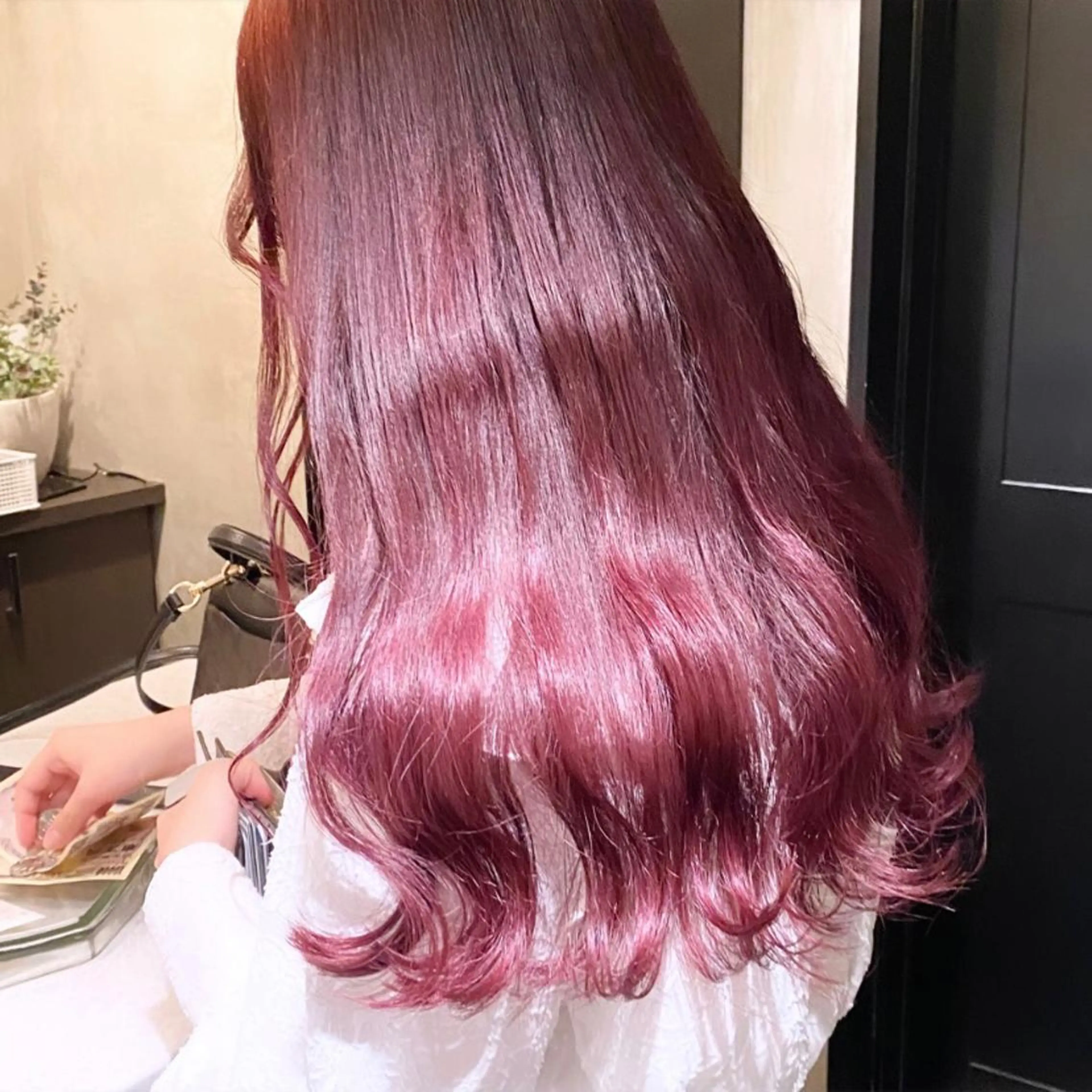 ロング カラー カット ヘアカラー トリートメント 💗ガーリーヘア🎀 saki💗のヘアスタイル