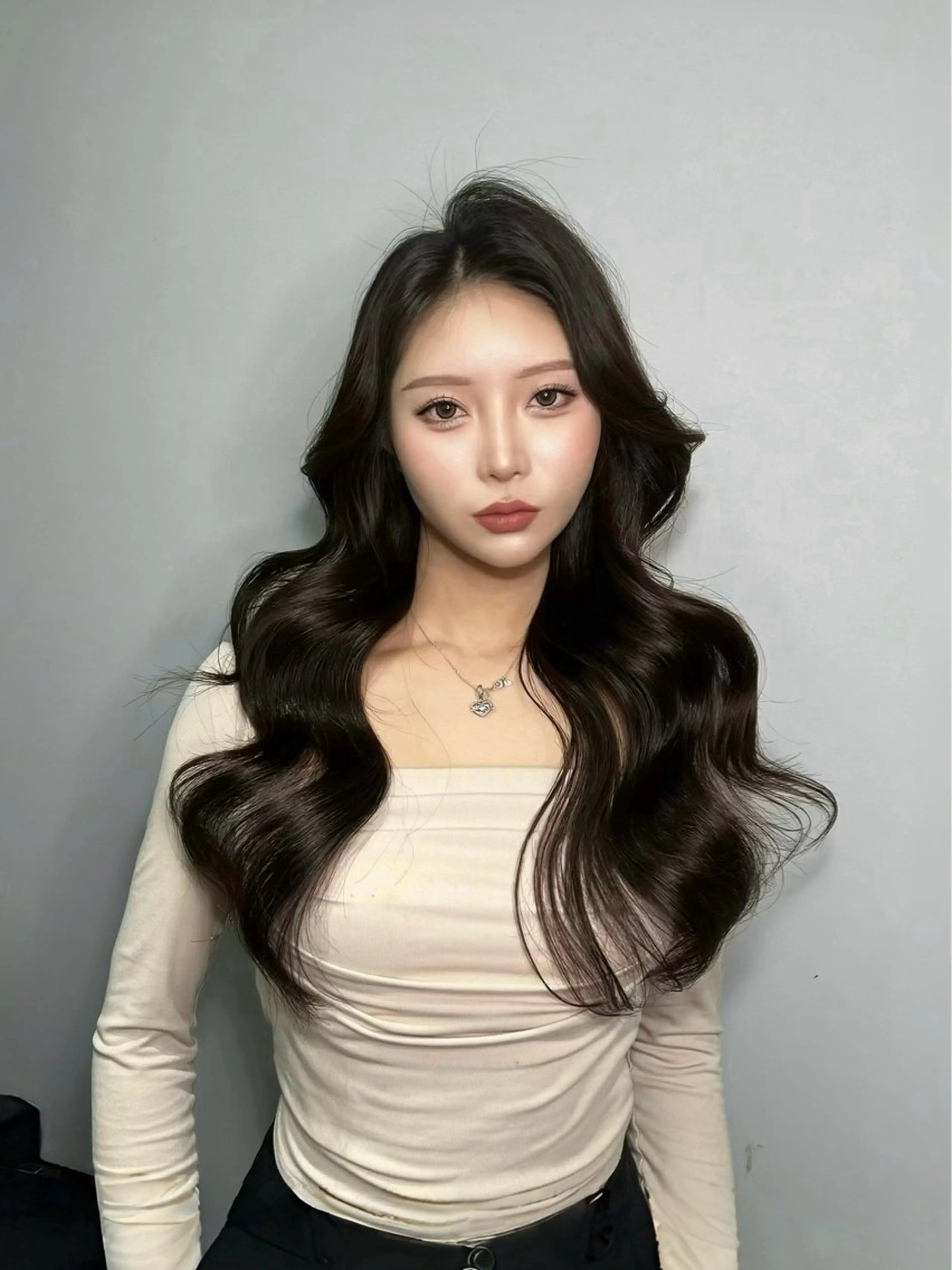 ロング カラー カット ヘアカラー トリートメント etora 渋谷所属・ワンホン×韓国/ 髪質改善/itaruのヘアスタイル