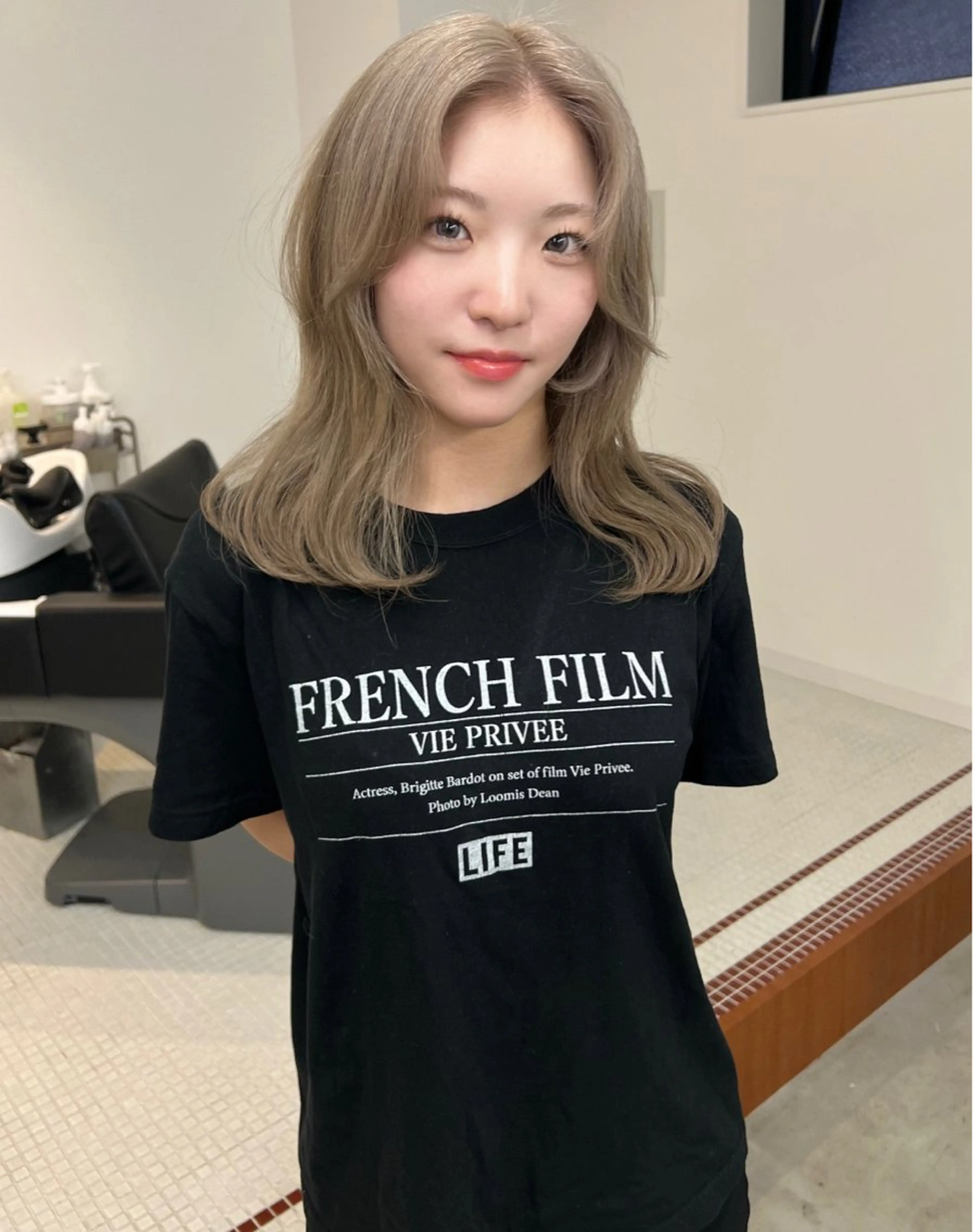 ミディアム いざわりお /梅田/ブリーチのヘアスタイル