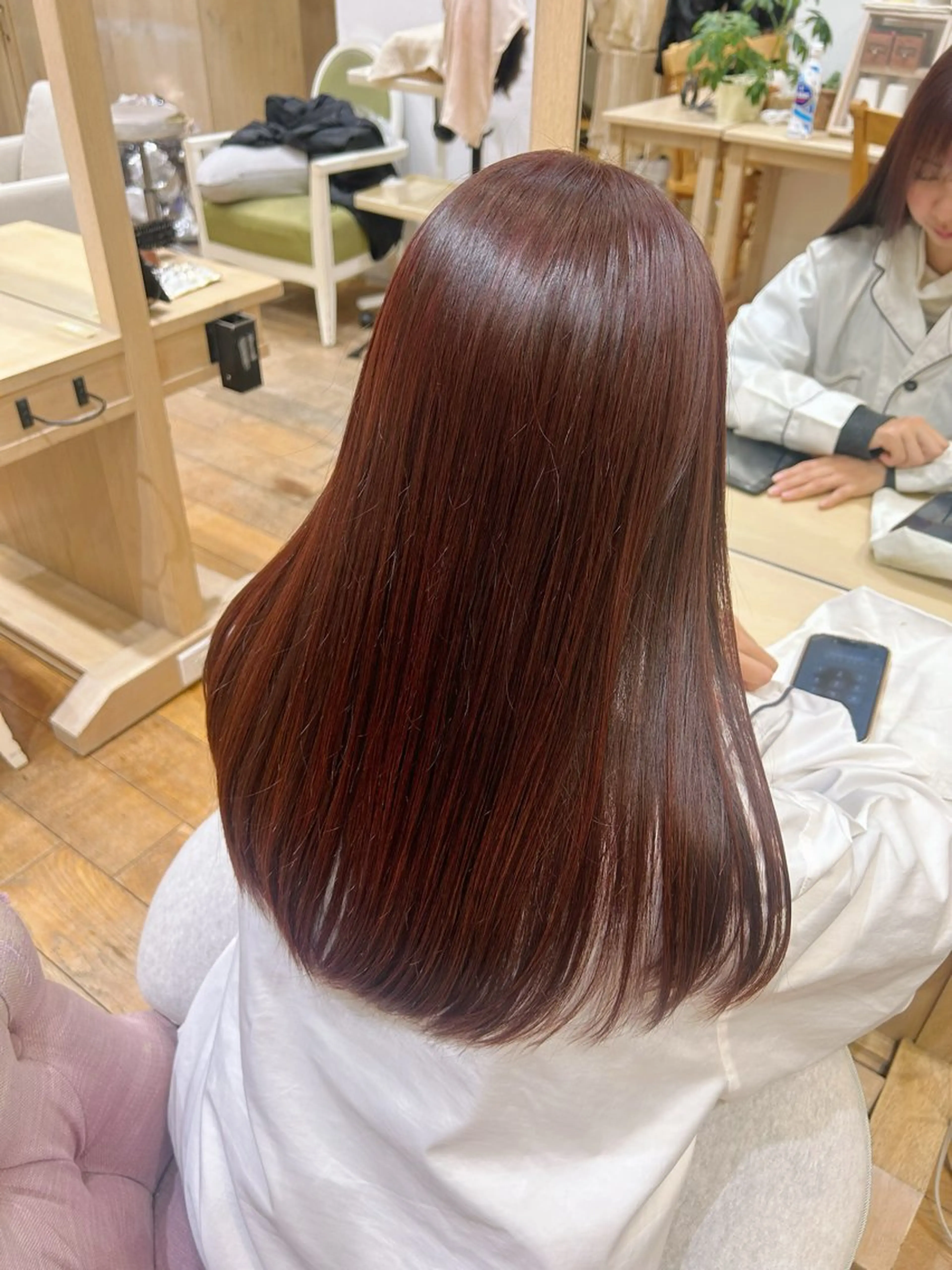 カラー ブラウンカラー レッドカラー ヘアカラー 市吉 杏奈のヘアスタイル