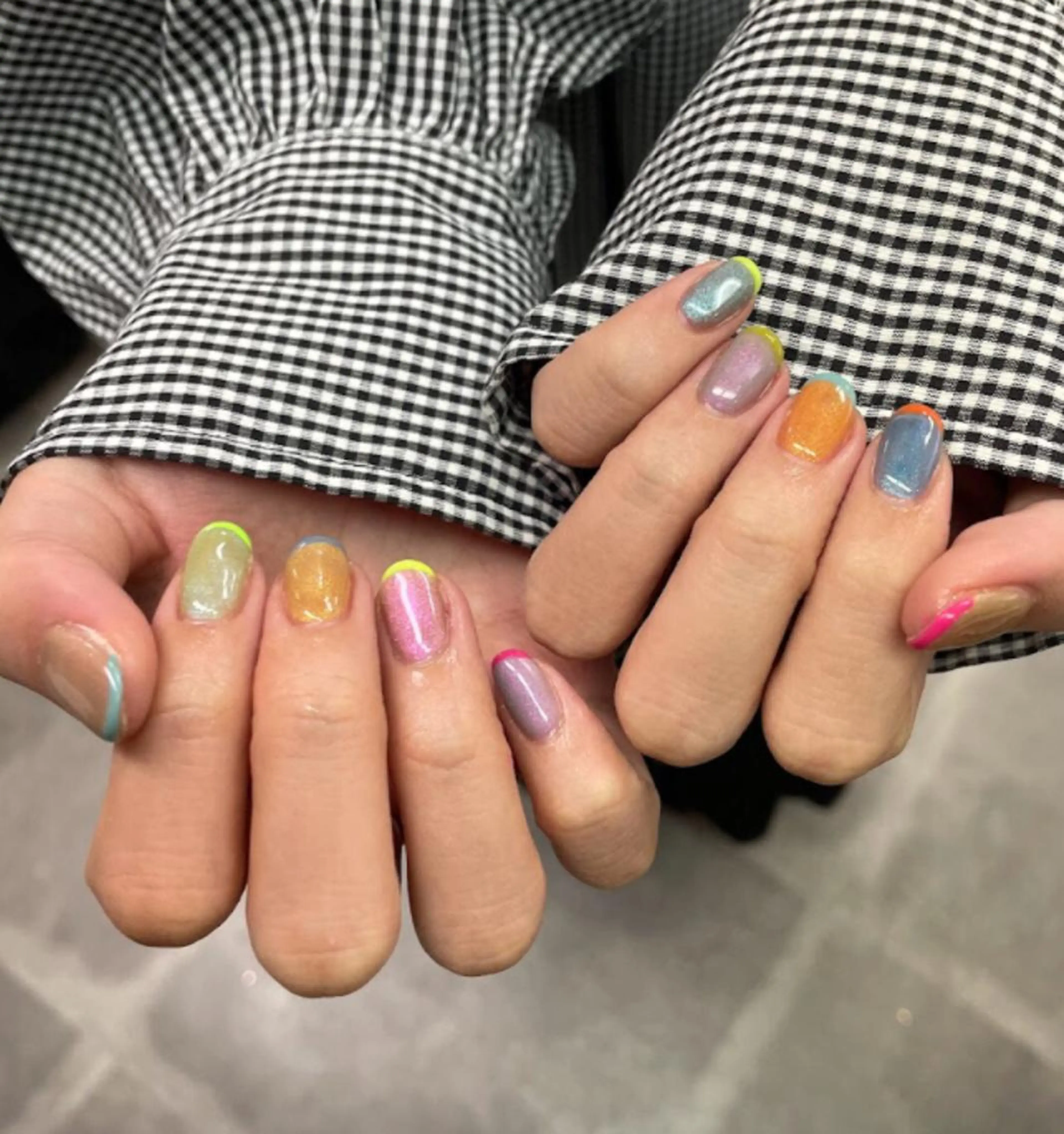 ネイル アートネイル クリアネイル ジェルネイル マグネットネイル ニュアンスネイル nailstudio eviz新宿店のネイルデザイン
