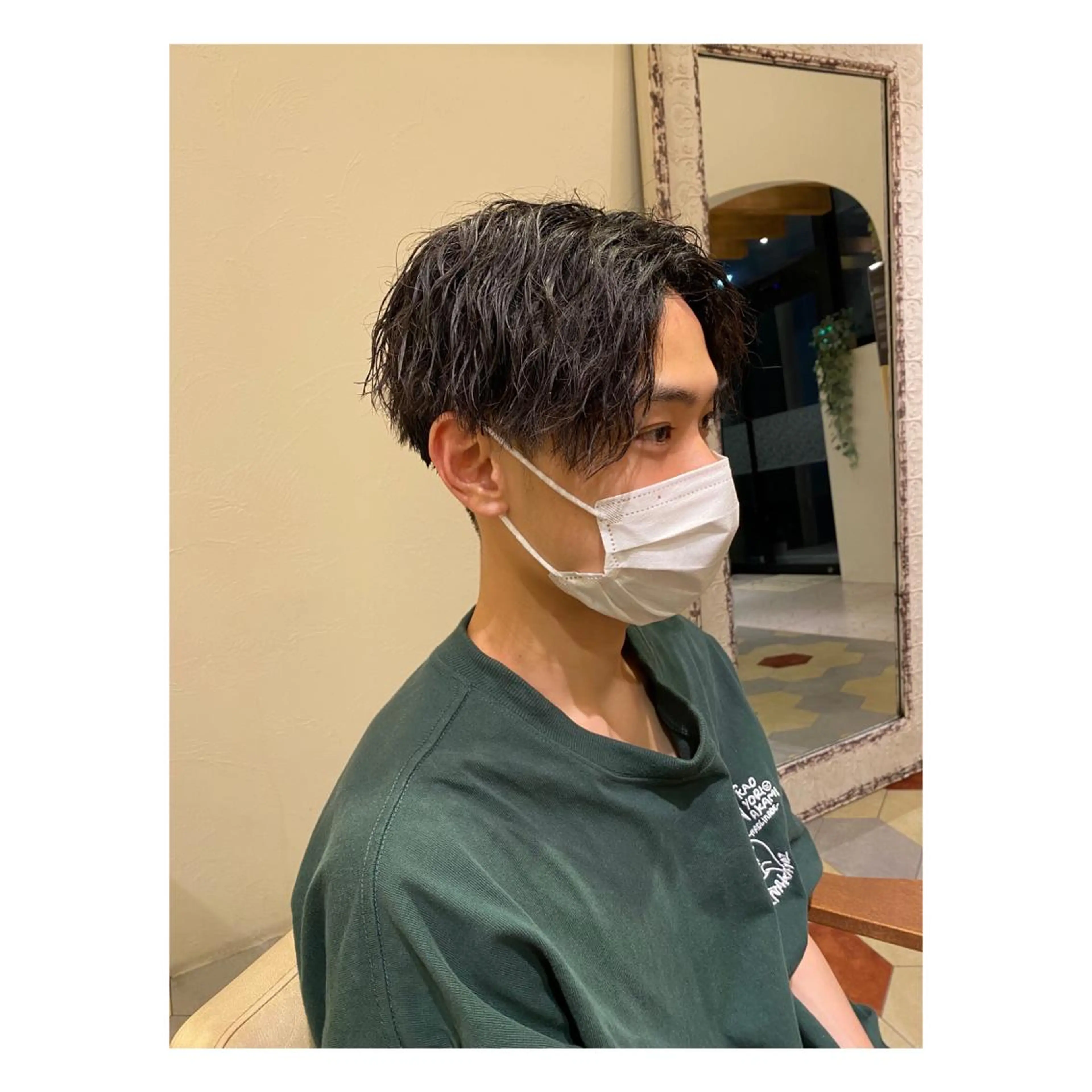 パーマ メンズ カット パーマ 菊池大一 溝の口パーマのヘアスタイル