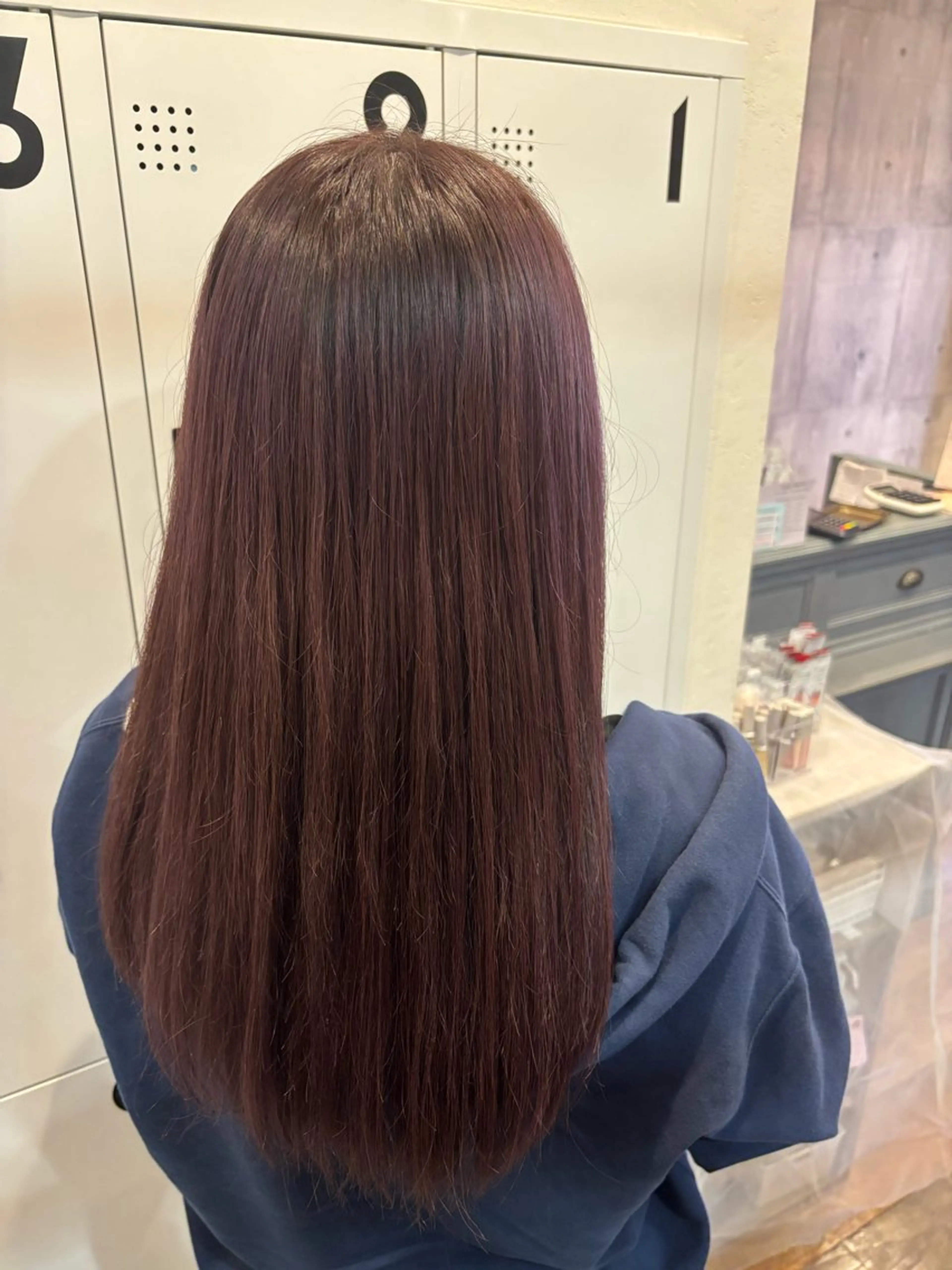 ロング カラー ラベンダーカラー ヘアカラー トリートメント 加藤 つばさのヘアスタイル