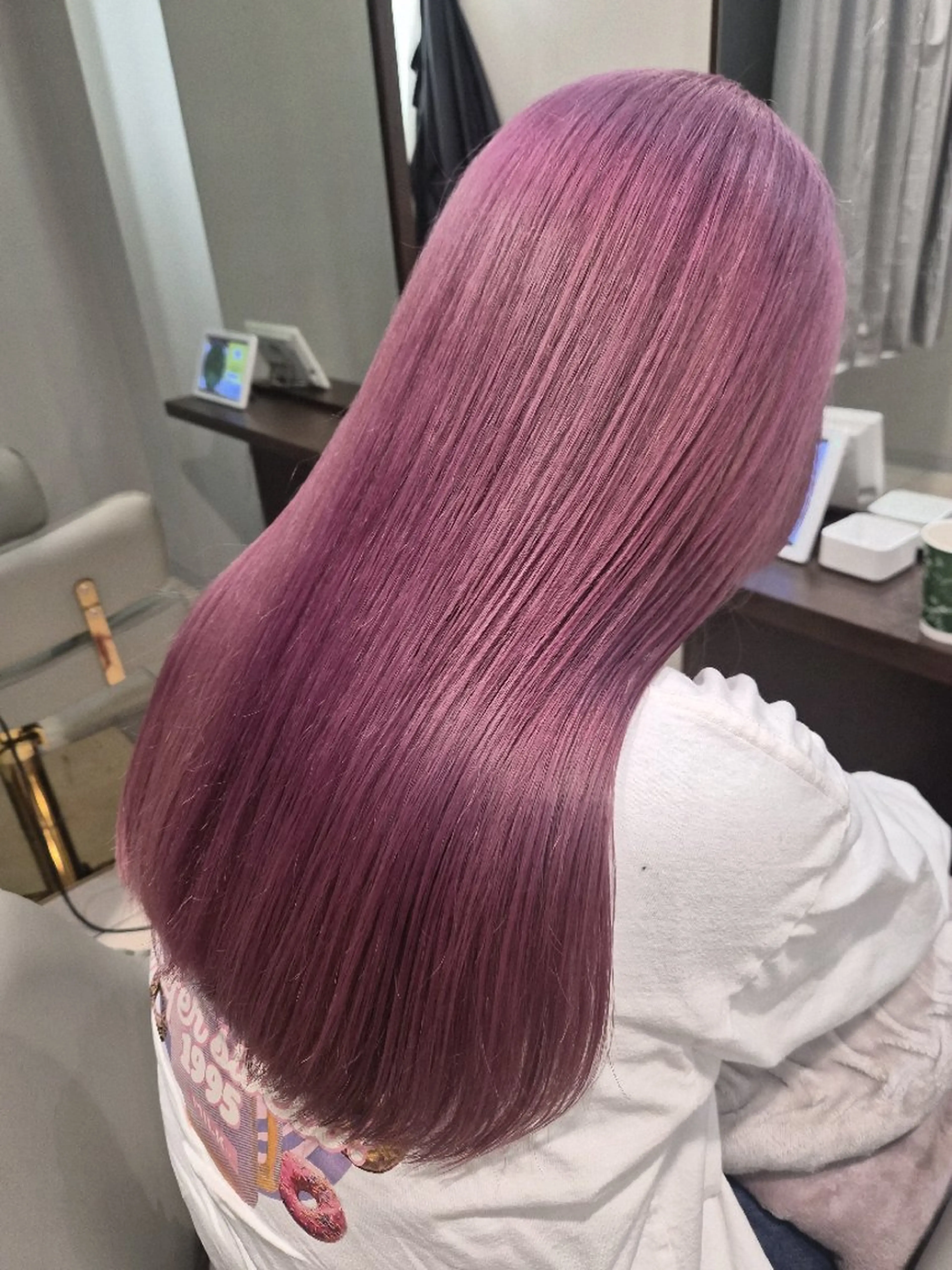 ロング カラー ヘアカラー 雅/ダブルカラー/ 白髪ぼかしハイライトのヘアスタイル