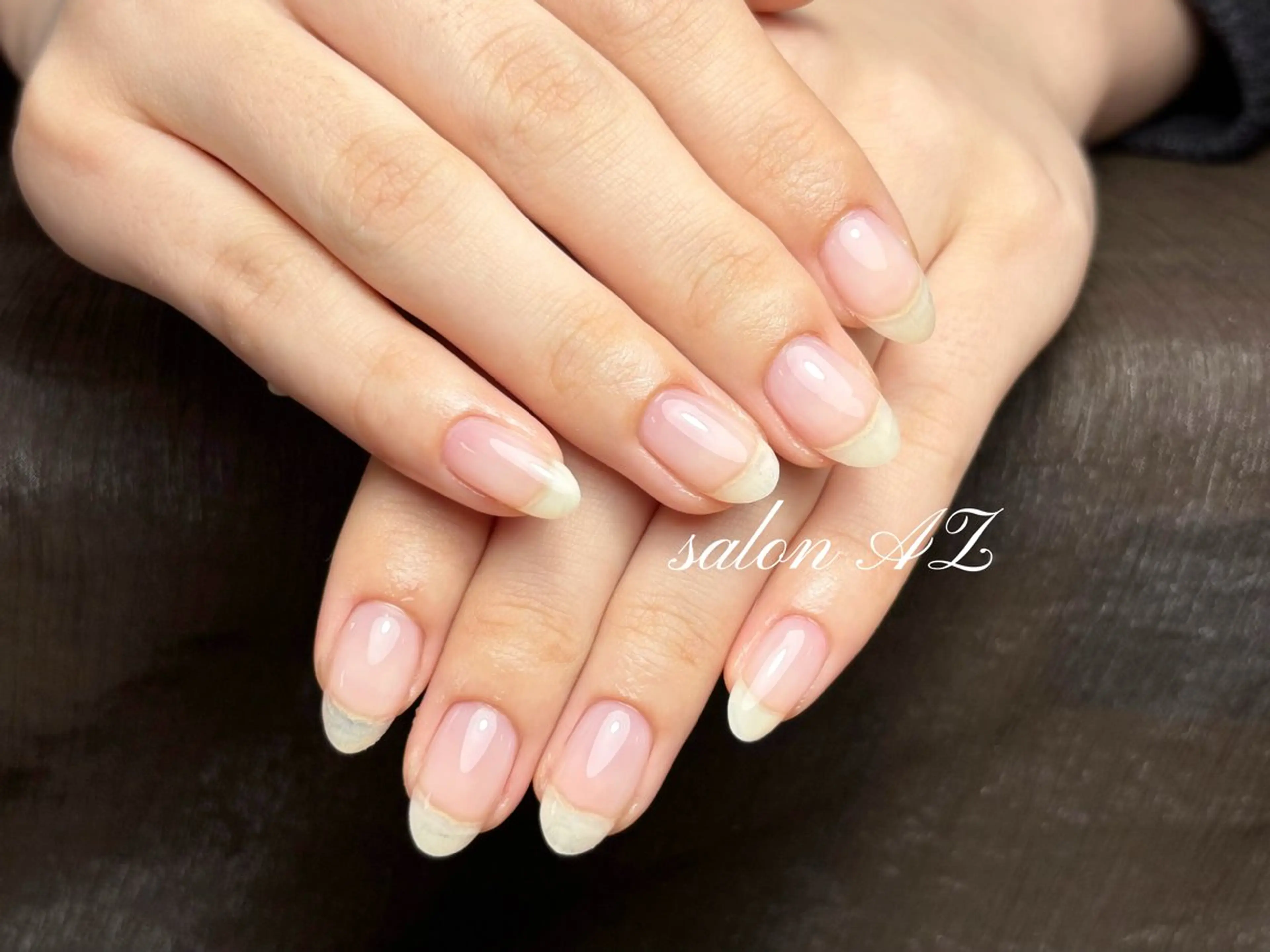 ネイル 桜ネイル 長さ出し フットネイル フレンチネイル ジェルネイル salon AZのネイルデザイン