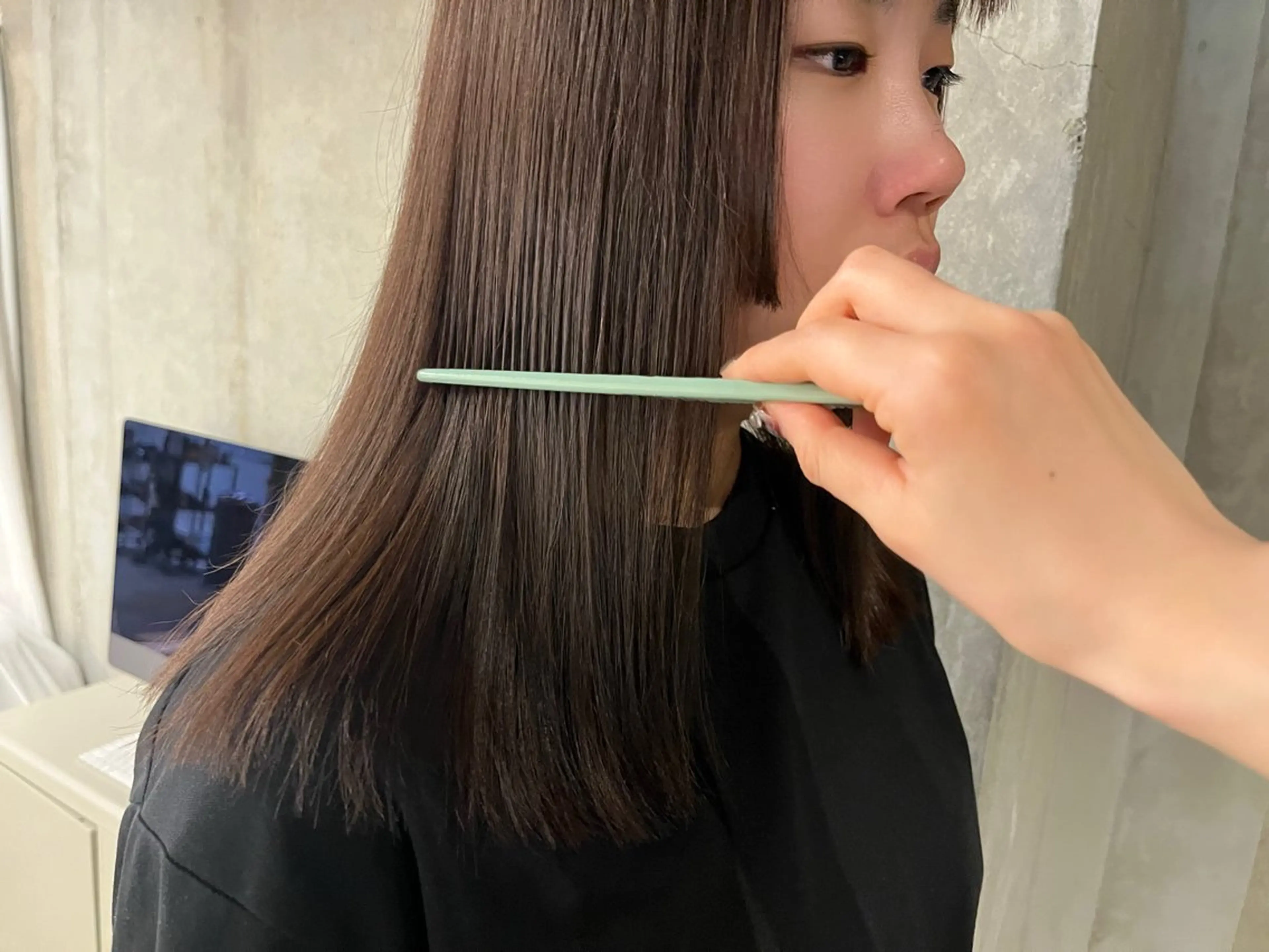 ミディアム ヘアカラー kaede ☺︎ブリーチ/パーマのヘアスタイル