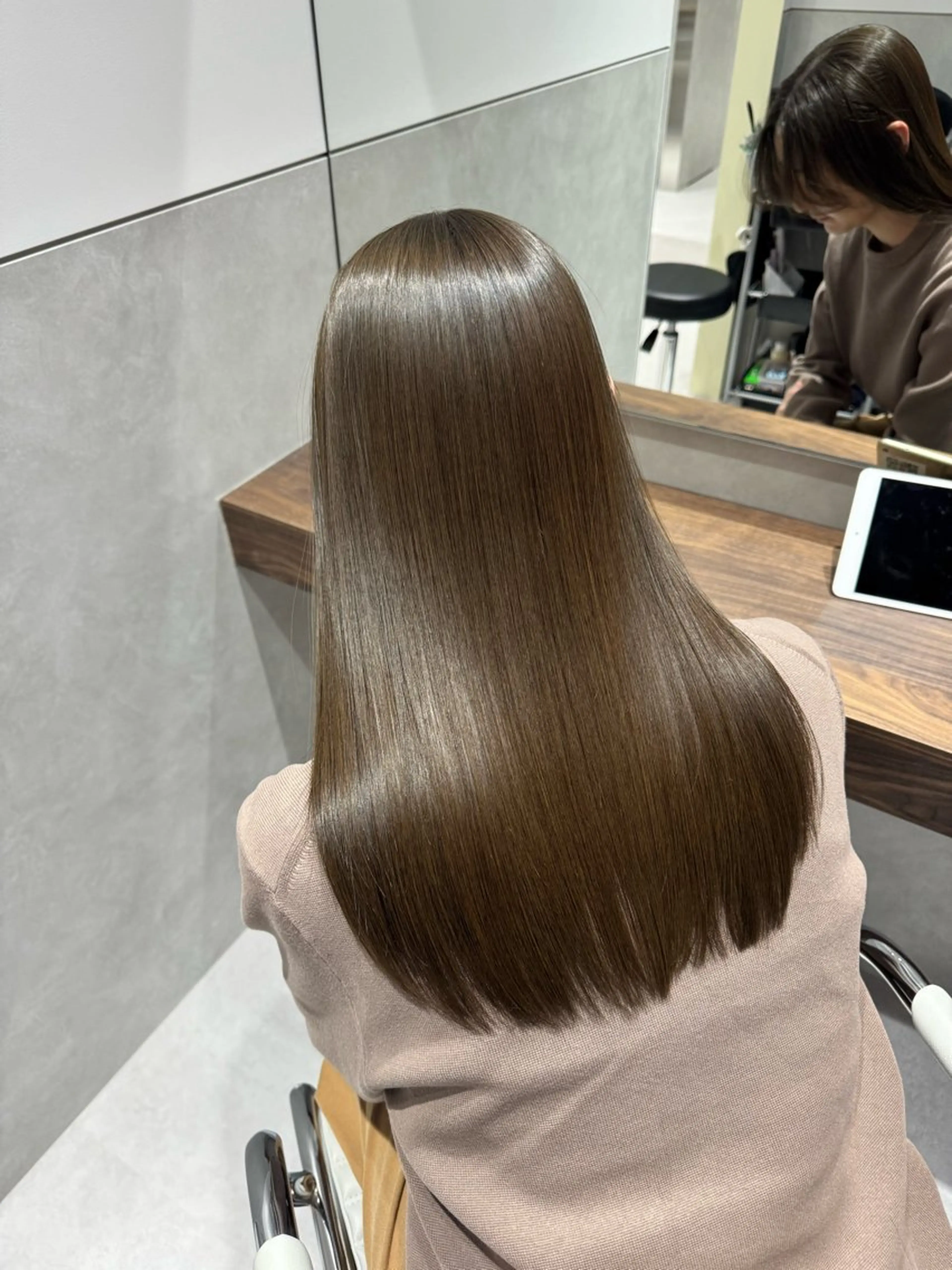 ロング カラー 髪質改善 韓国風ヘア 縮毛矯正 TAKUMI 【美髪特化】のヘアスタイル