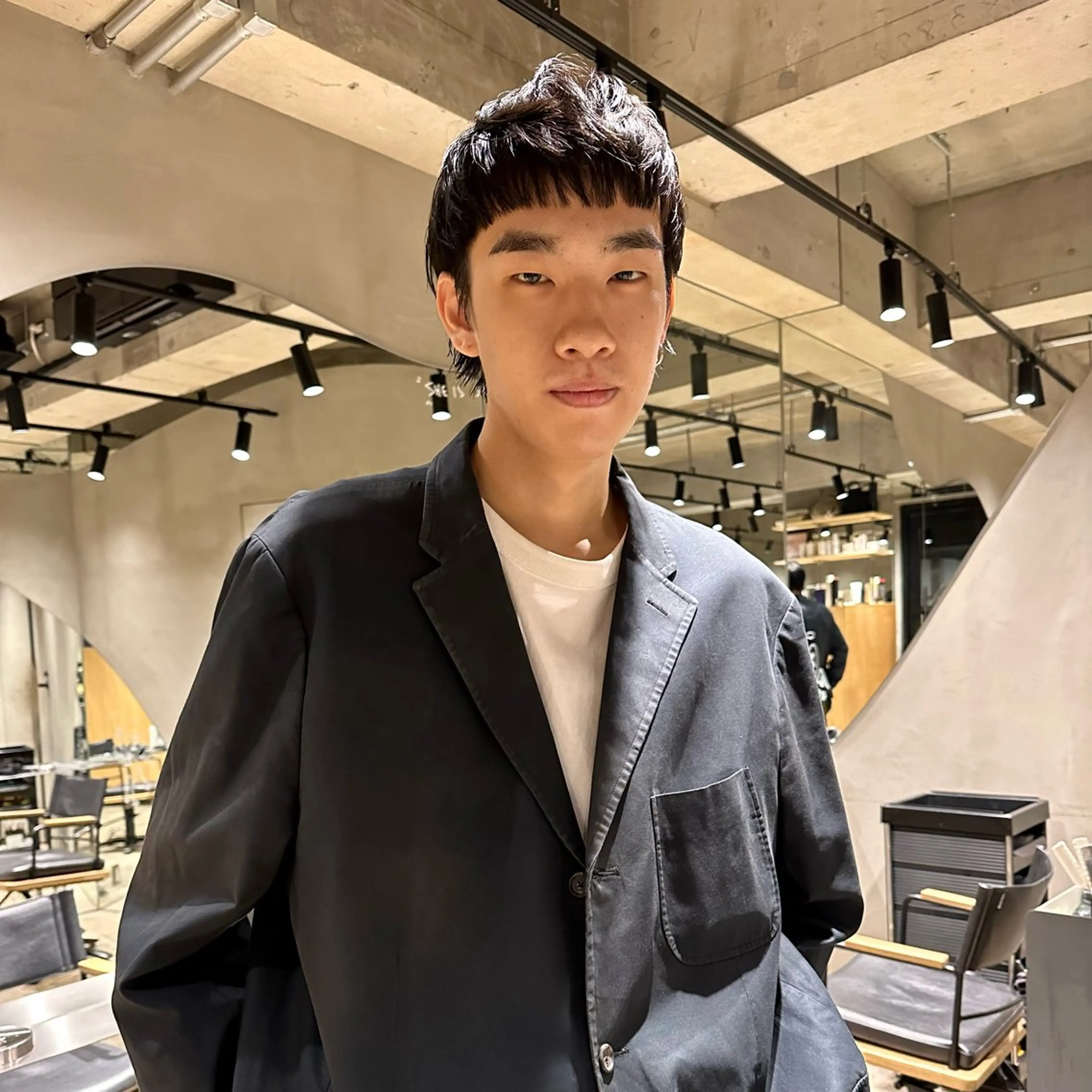 ショート メンズ マッシュウルフ マッシュ メンズパーマ メンズウルフカット ウルフカット カット 🌈圧倒的デザイン パーマ　関和希のヘアスタイル