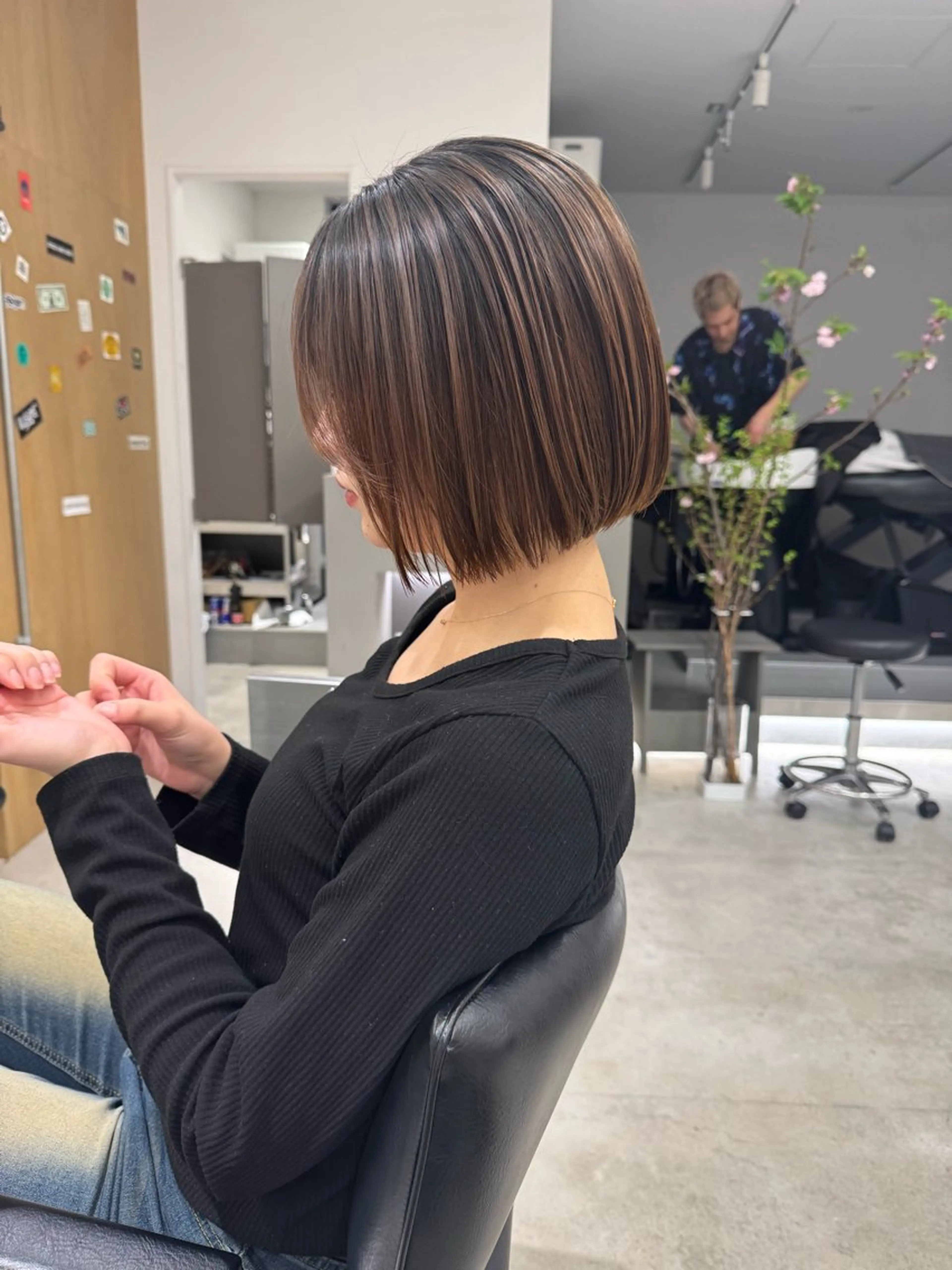 低アルカリ縮毛矯正+カット＋システムTr18,700→の写真