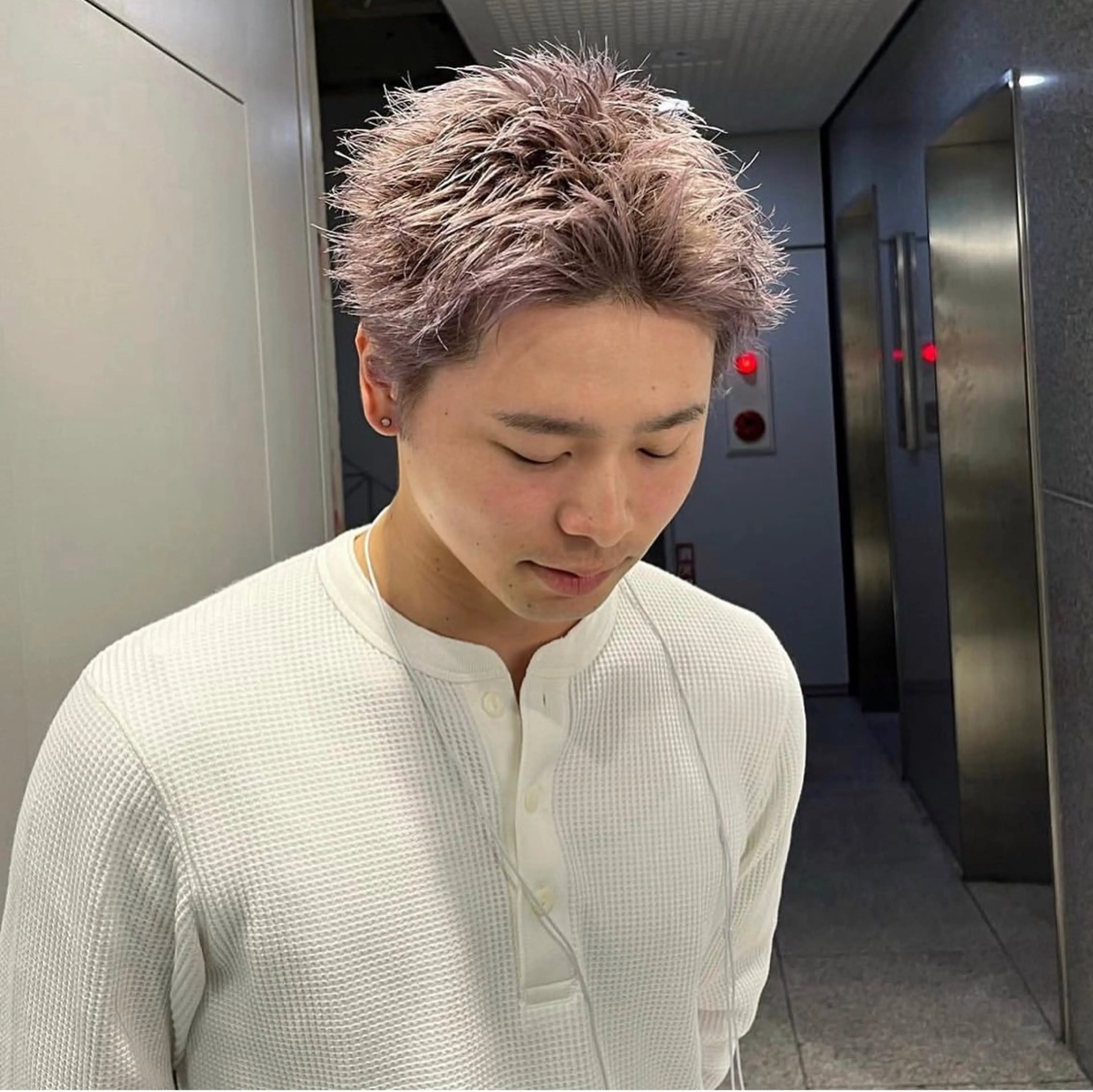 ショート カラー パーマ メンズ メンズパーマ スパイキーショート ショートヘア カット ヘッドスパ ヘアセット 🔥メンズ 特化🔥菊水皐暉🔥のヘアスタイル