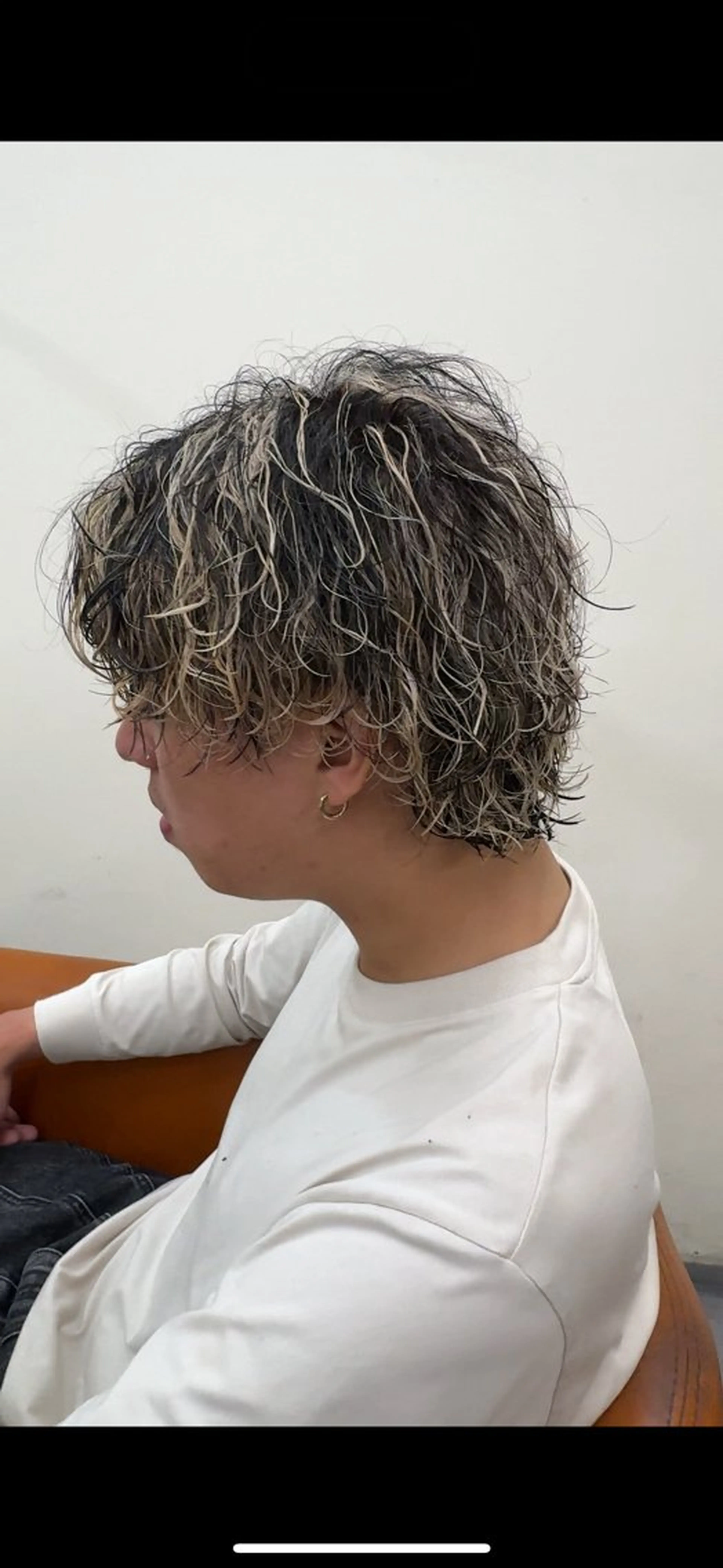 ミディアム メンズ カット パーマ パーマ／京都駅 ／メンズ/藤井　翔のヘアスタイル