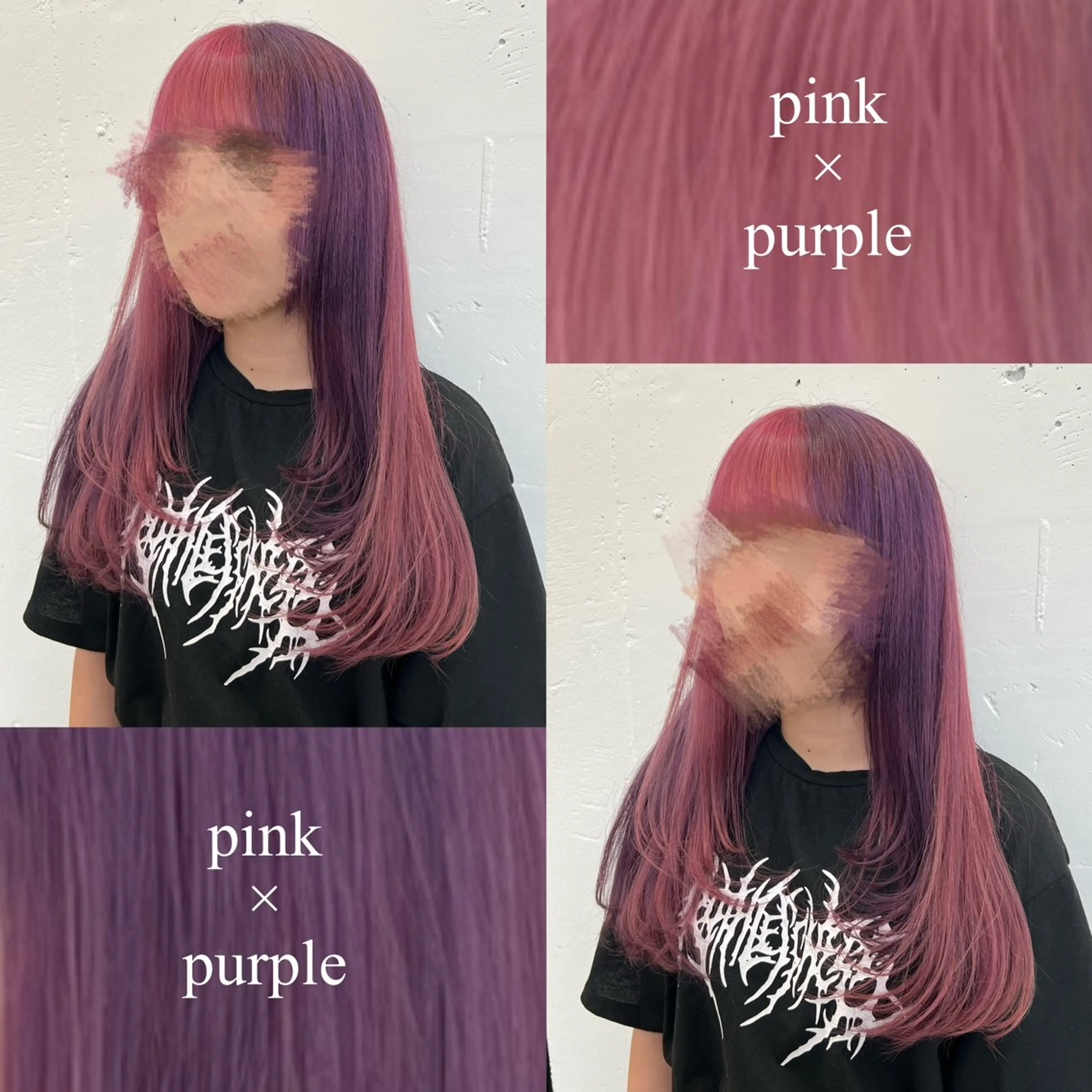 ロング カラー ブリーチ デザインカラー ピンクカラー パープルカラー 顔まわりレイヤー 🌷︎あすか🌷 JILLSTUDIOのヘアスタイル