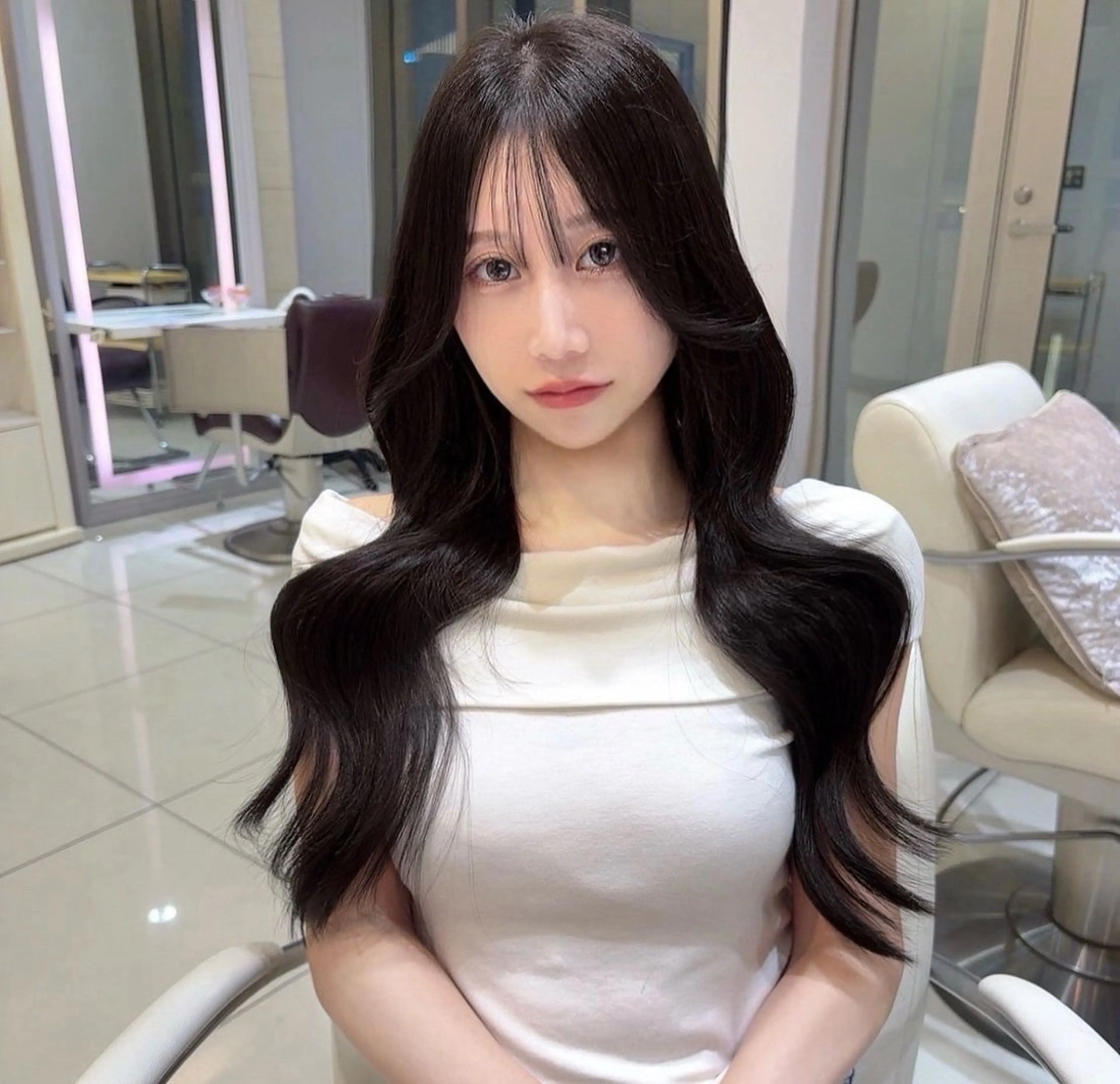 【୨୧ 艶髪୨୧ 】カット+ケアカラー+Aujua超音波Trの写真