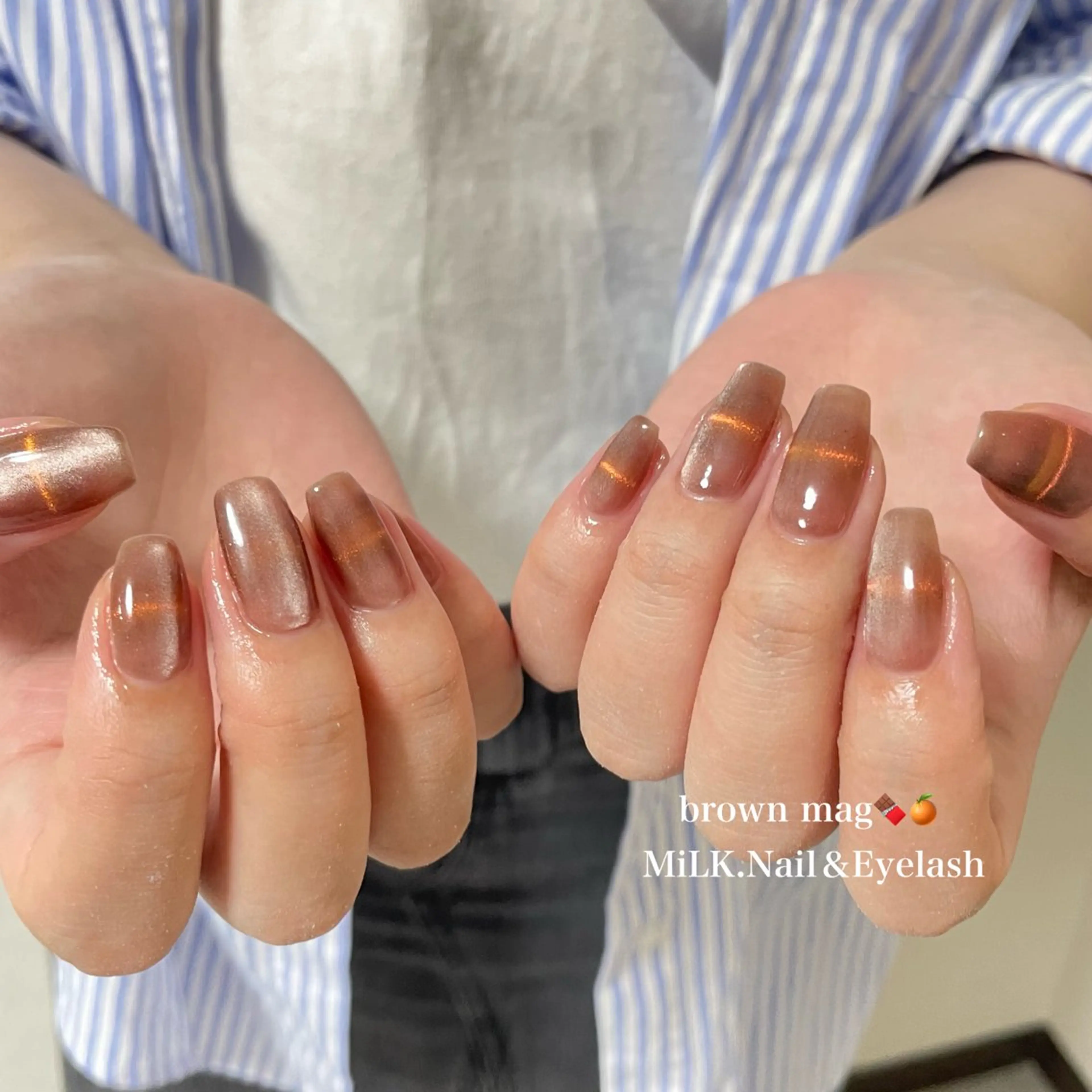 ネイル シンプルネイル ハンドネイル MiLK. wakaのマツエク・マツパデザイン