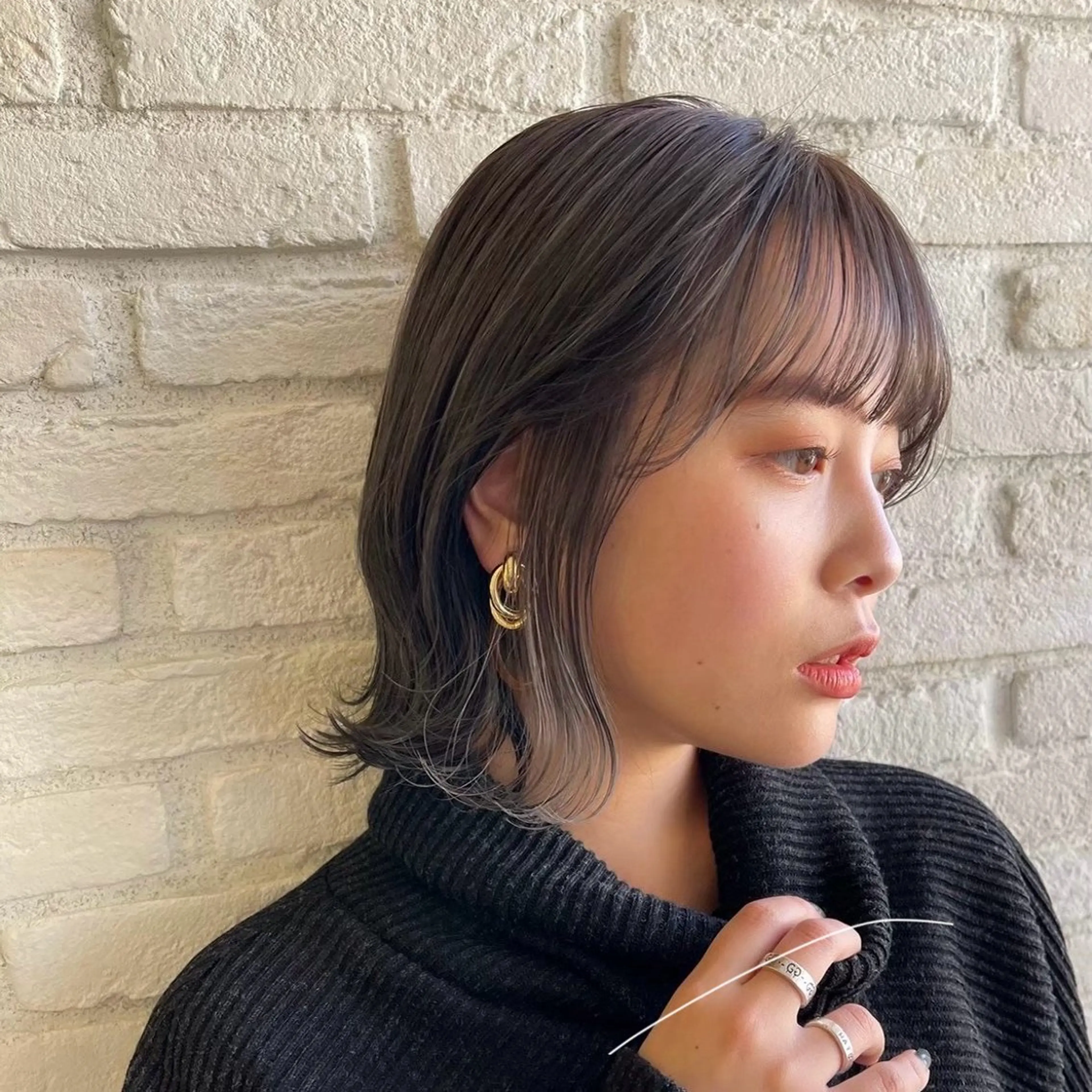 ミディアム ヘアカラー トリートメント 髪質改善/縮毛矯正/ 韓国ヘア/矢野のヘアスタイル