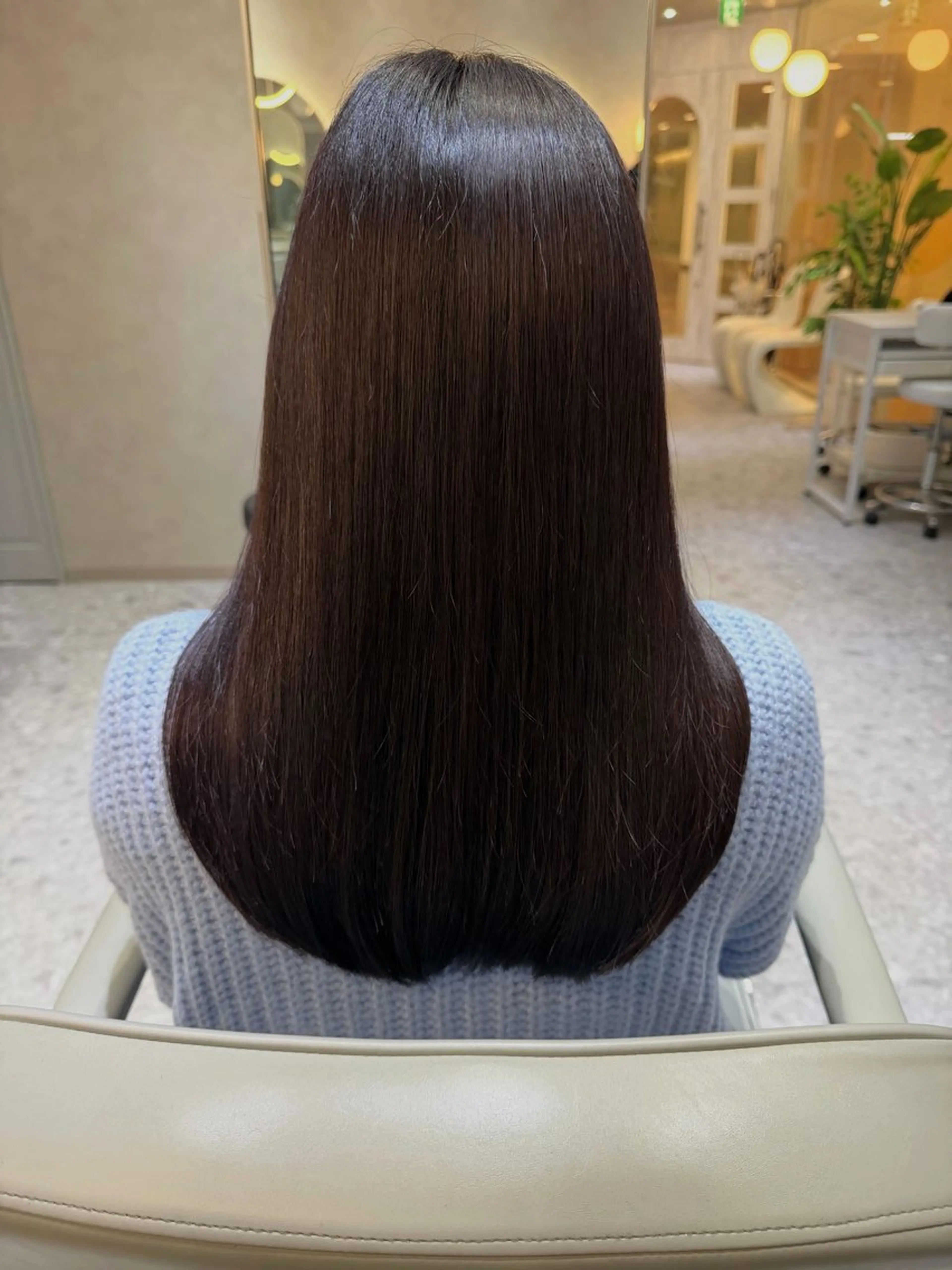 セミロング カラー カット ヘアカラー トリートメント 🎀髪質改善/艶髪/ 艶カラー🎀浅田涼風のヘアスタイル