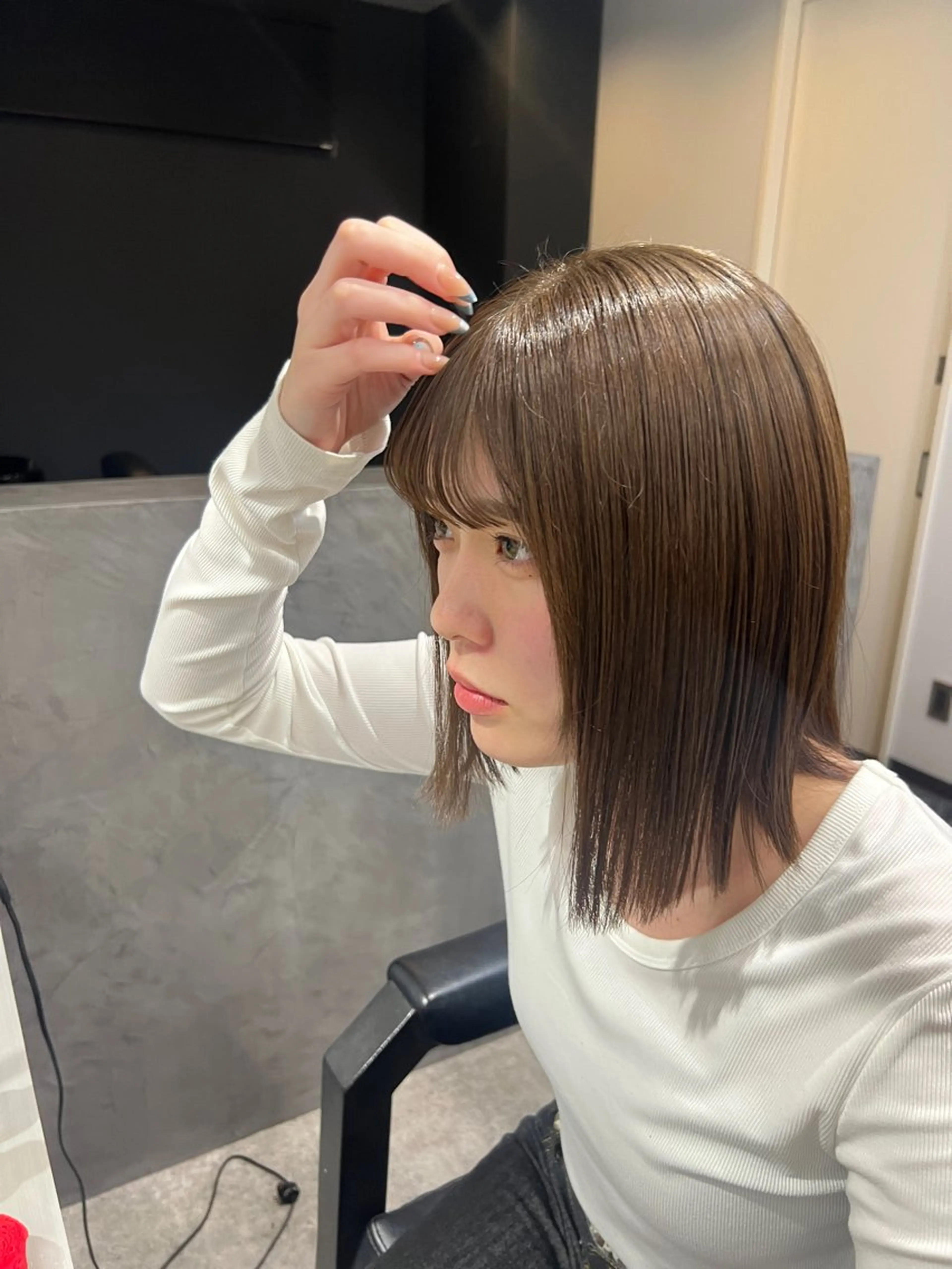 ミディアム 宮城 萌のヘアスタイル
