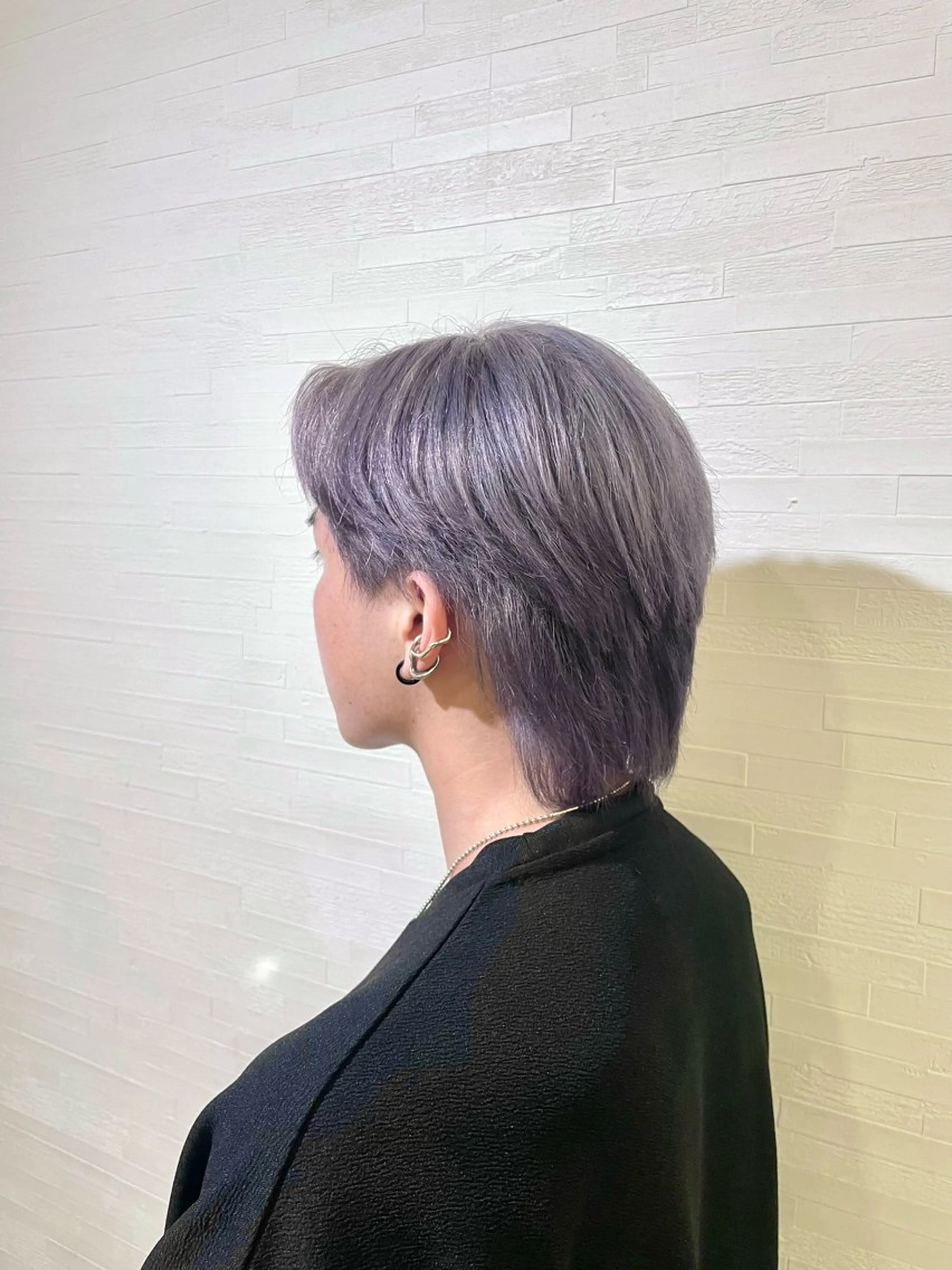 カラー ラベンダーカラー シルバー MICHIRU 🐈‍⬛💞のヘアスタイル