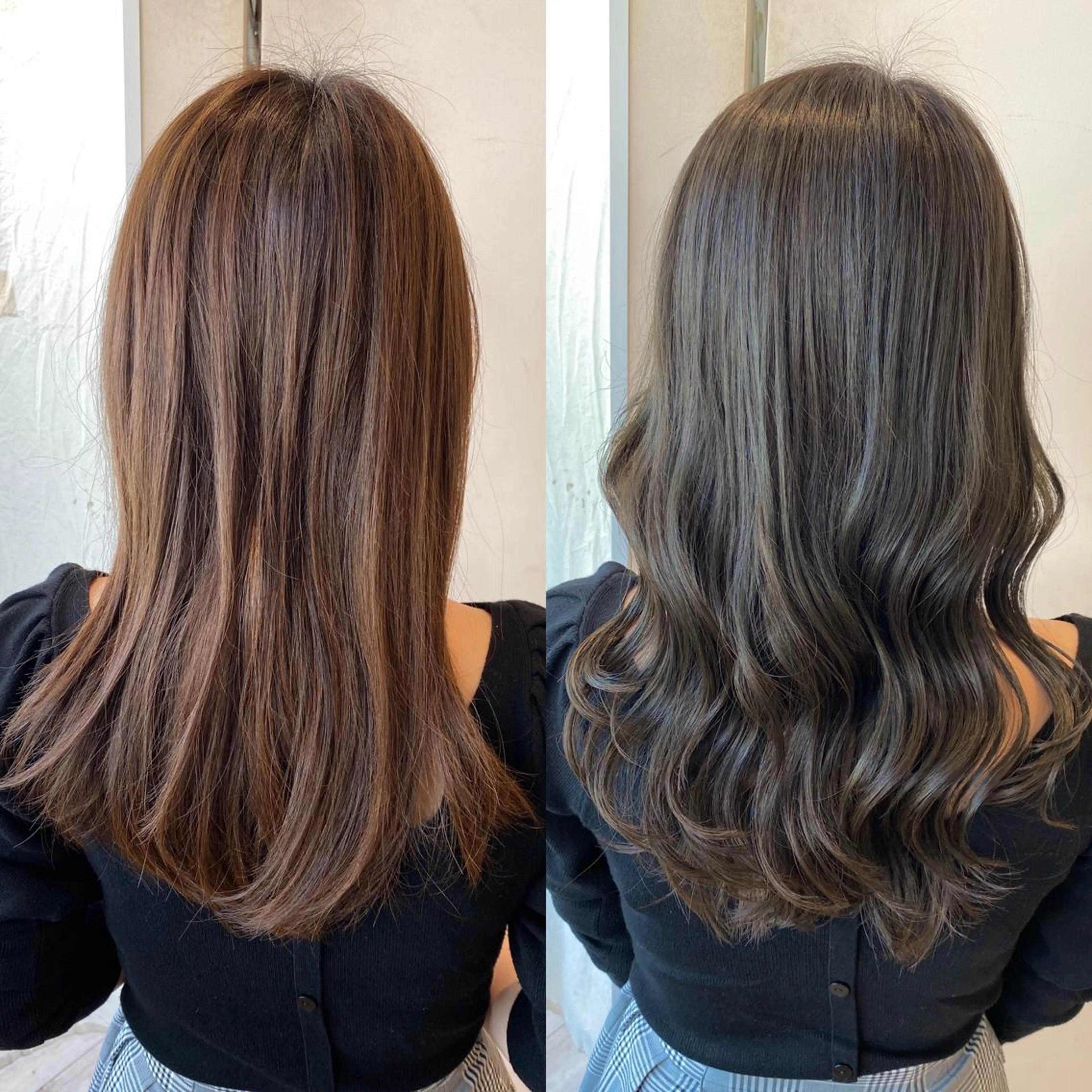 ロング カラー 顔まわりカット🌟 くびれヘア/寺門遥輝のヘアスタイル