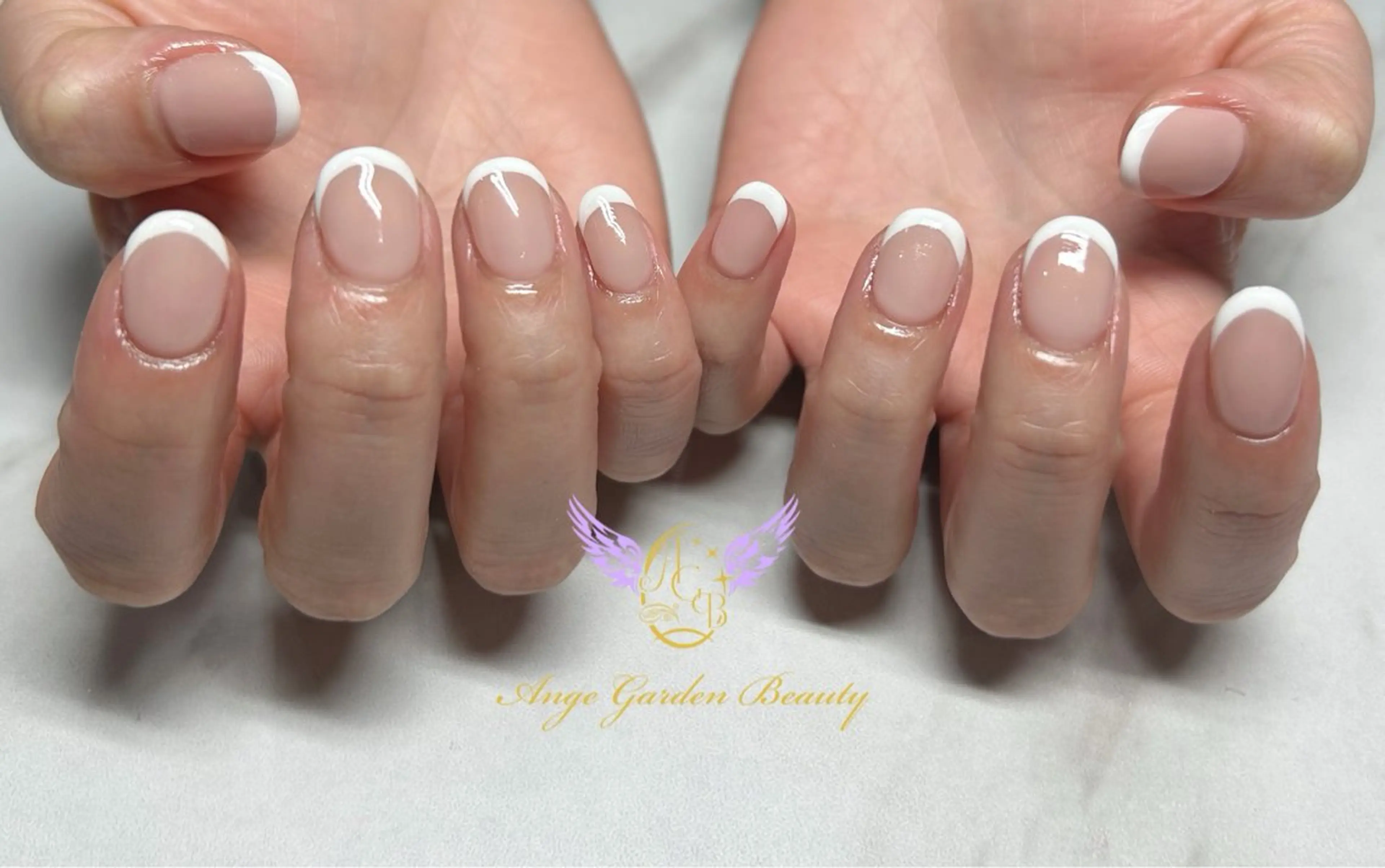 ネイル フレンチネイル ワンカラーネイル AngeGarden Beautymihoのネイルデザイン