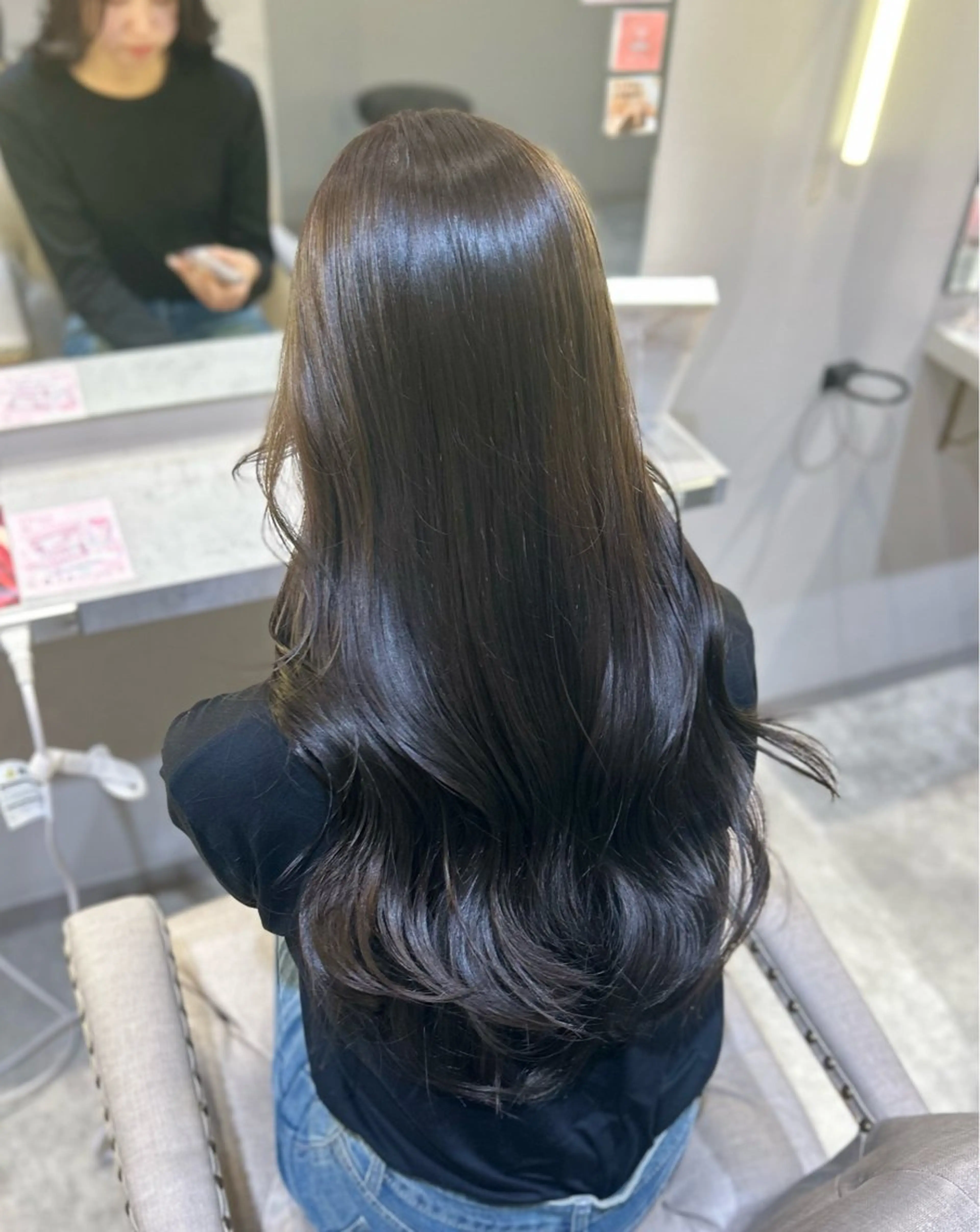 ロング カラー 透明感カラー グレージュ オリーブグレージュ オリーブグレー ヘアカラー 🐰🎀艶髪特化 yuzuka🎀🐰のヘアスタイル