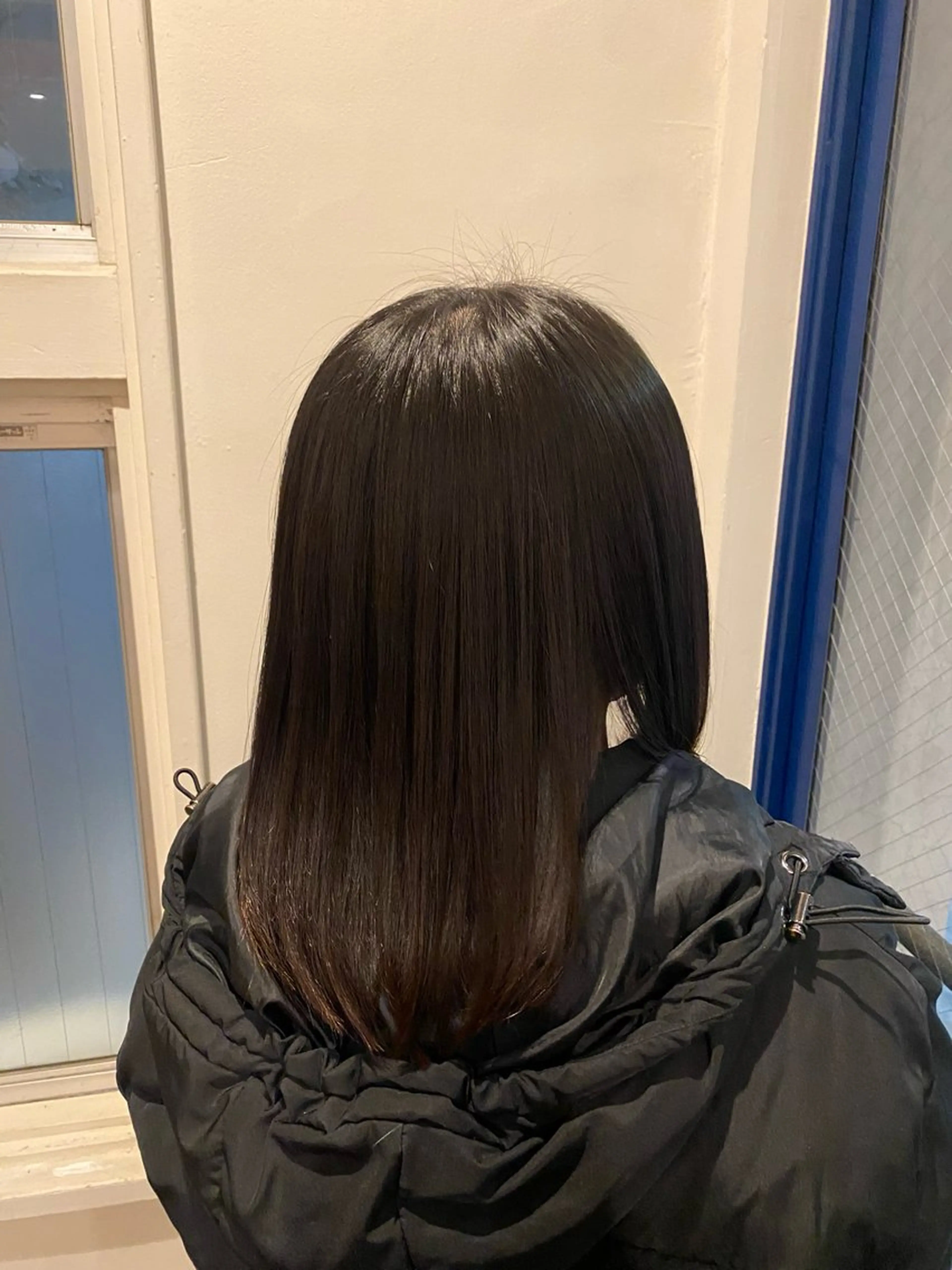 セミロング 縮毛矯正 カット 縮毛矯正 加藤 有希子のヘアスタイル