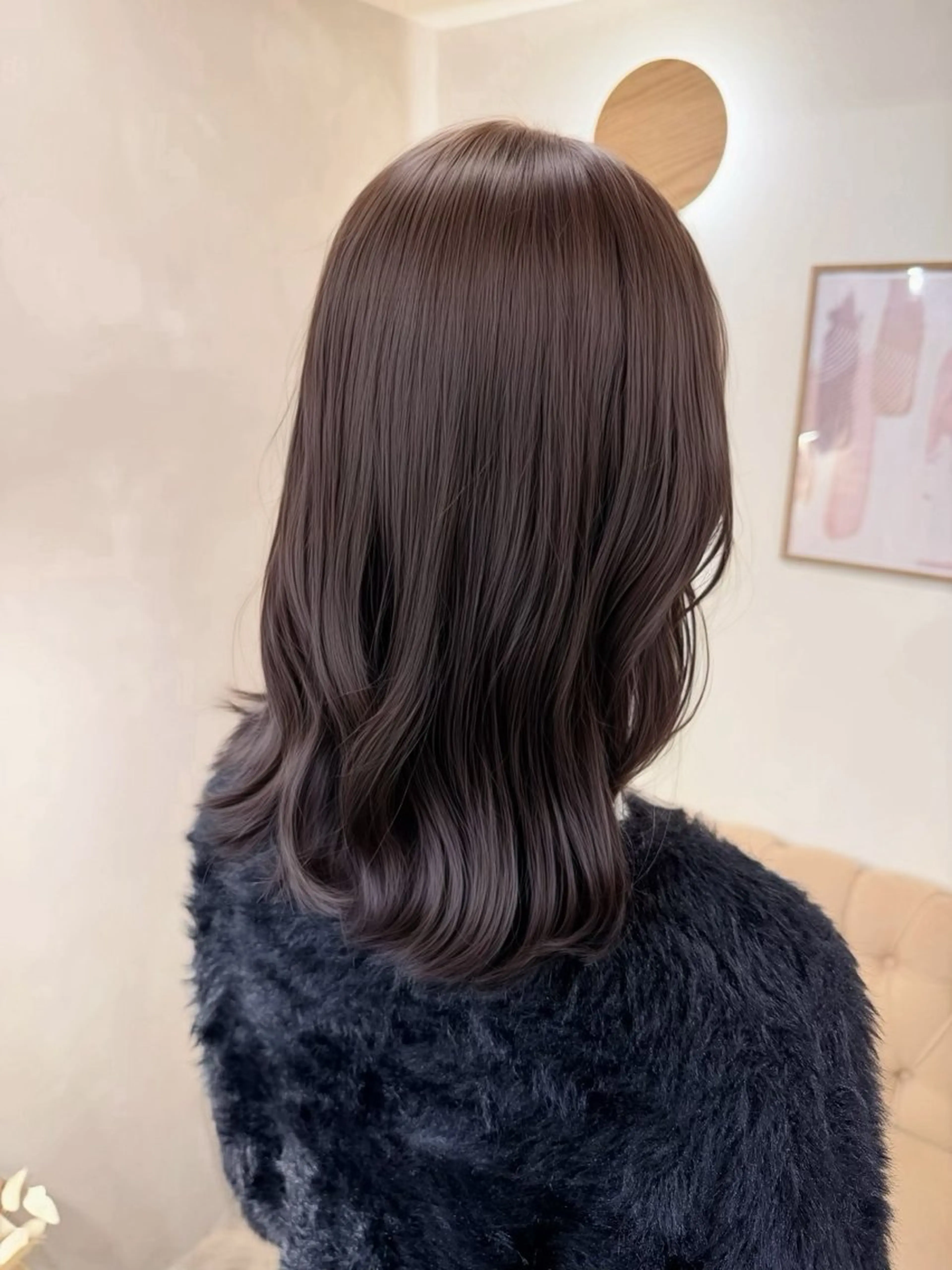 ミディアム カット ヘアカラー トリートメント 草野ゆずき⌇縮毛矯正 ⌇Wカラー⌇レイヤーのヘアスタイル