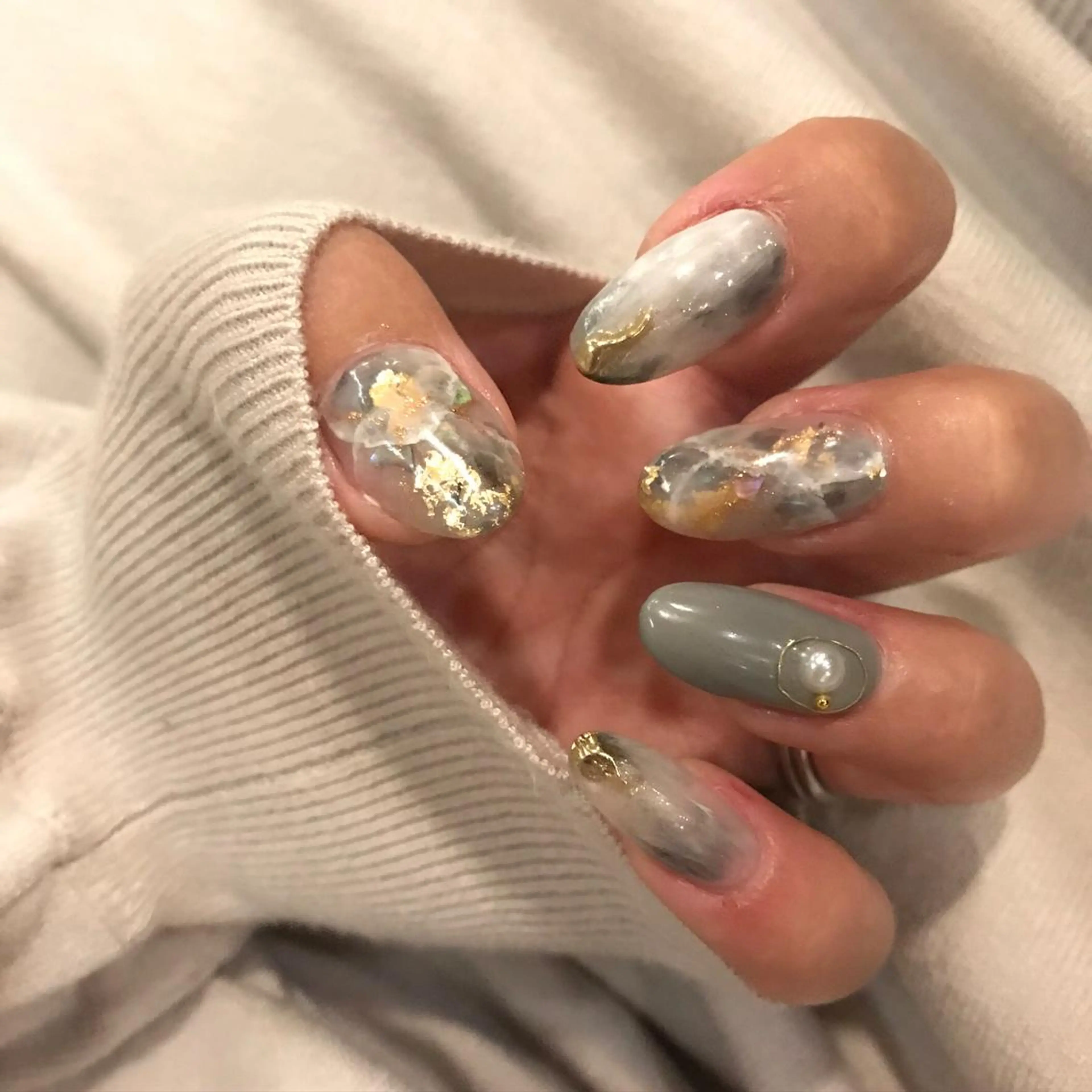 ネイル ニュアンスネイル スカルプネイル BINERVA nail salonのネイルデザイン