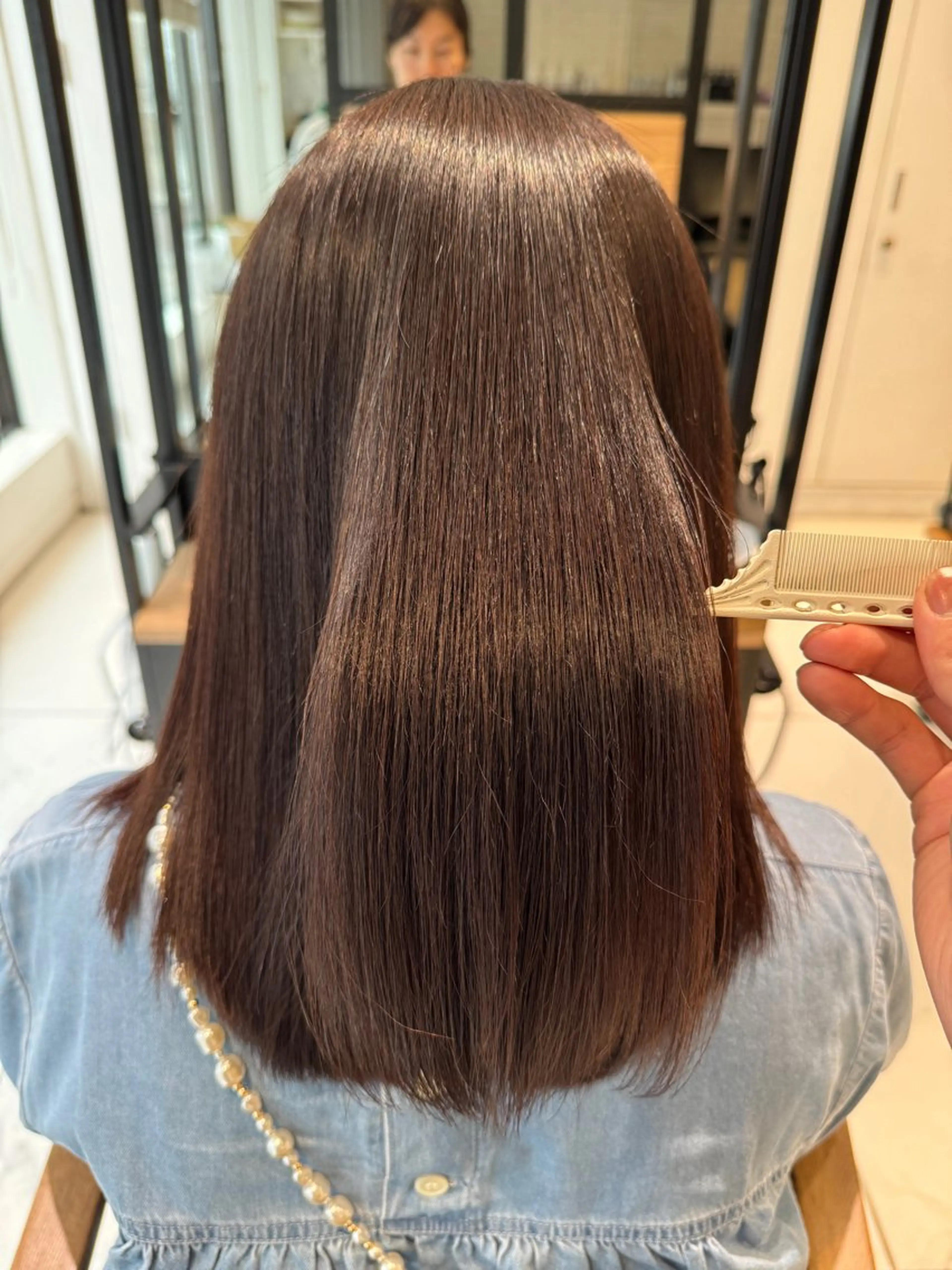 ロング カラー カット ヘアカラー トリートメント 弱酸性ストレート 髪質改善/小野寺のヘアスタイル