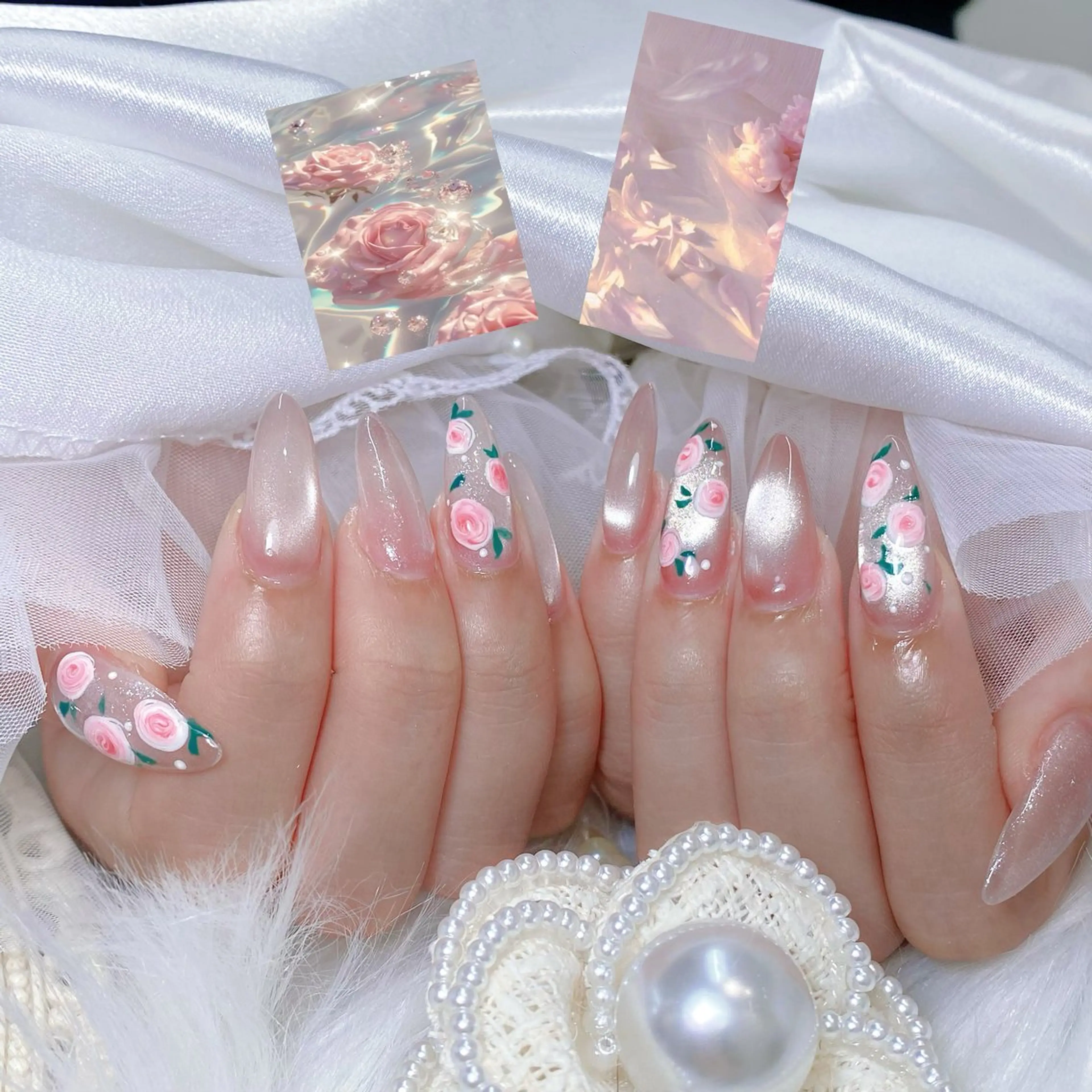 カラー グラデーションカラー ピンクカラー ハンドネイル AIN Nailのネイルデザイン