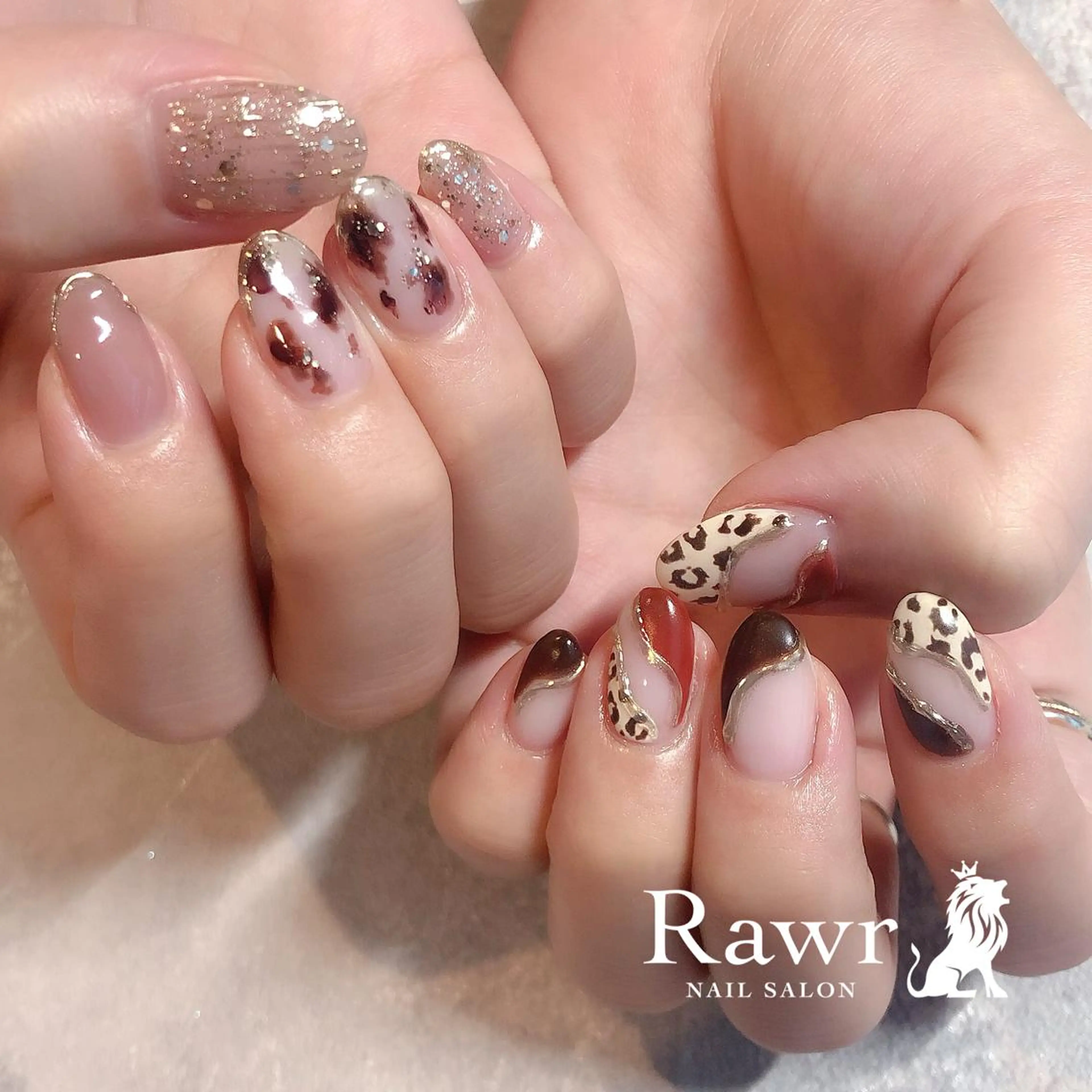 ネイル ハンドネイル Rawr / saoriのネイルデザイン