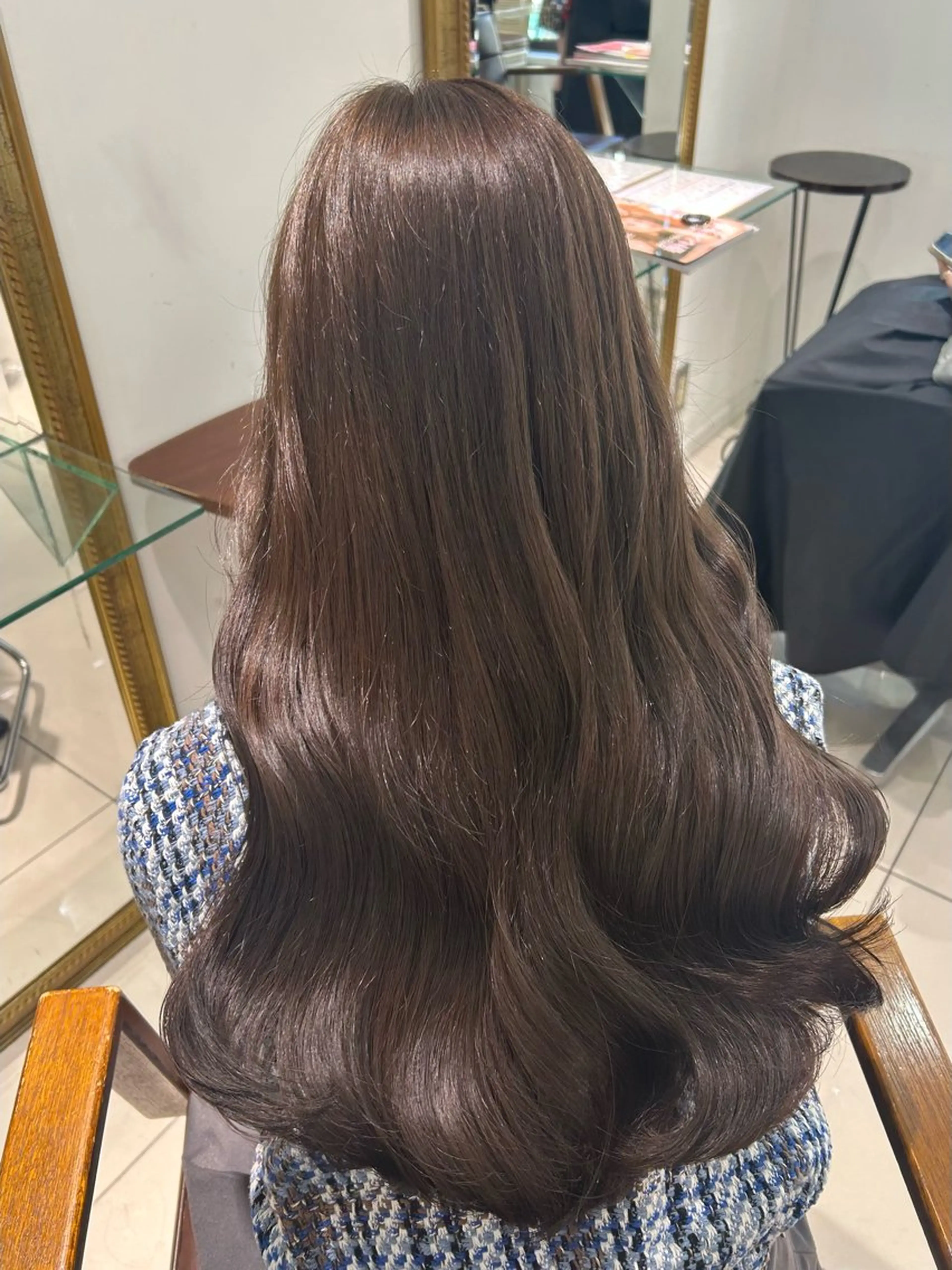 ロング カラー ベージュカラー ブリーチ ココアベージュ ダブルカラー ブリーチなしカラー ヘアカラー トリートメント 髪質改善カラー🤍 Nanakoのヘアスタイル