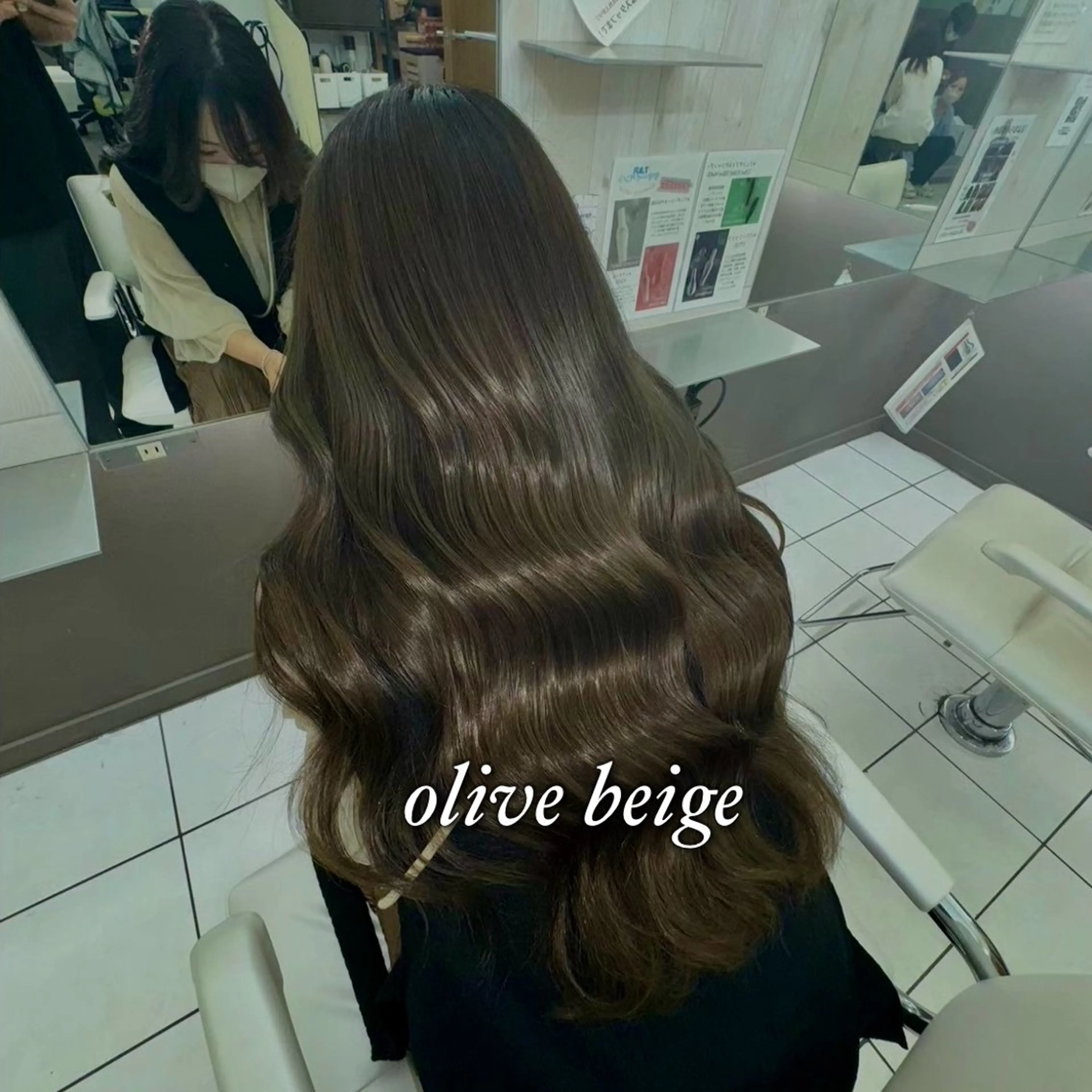 ロング カラー 成瀬スパイラル パーマ清水大隼のヘアスタイル