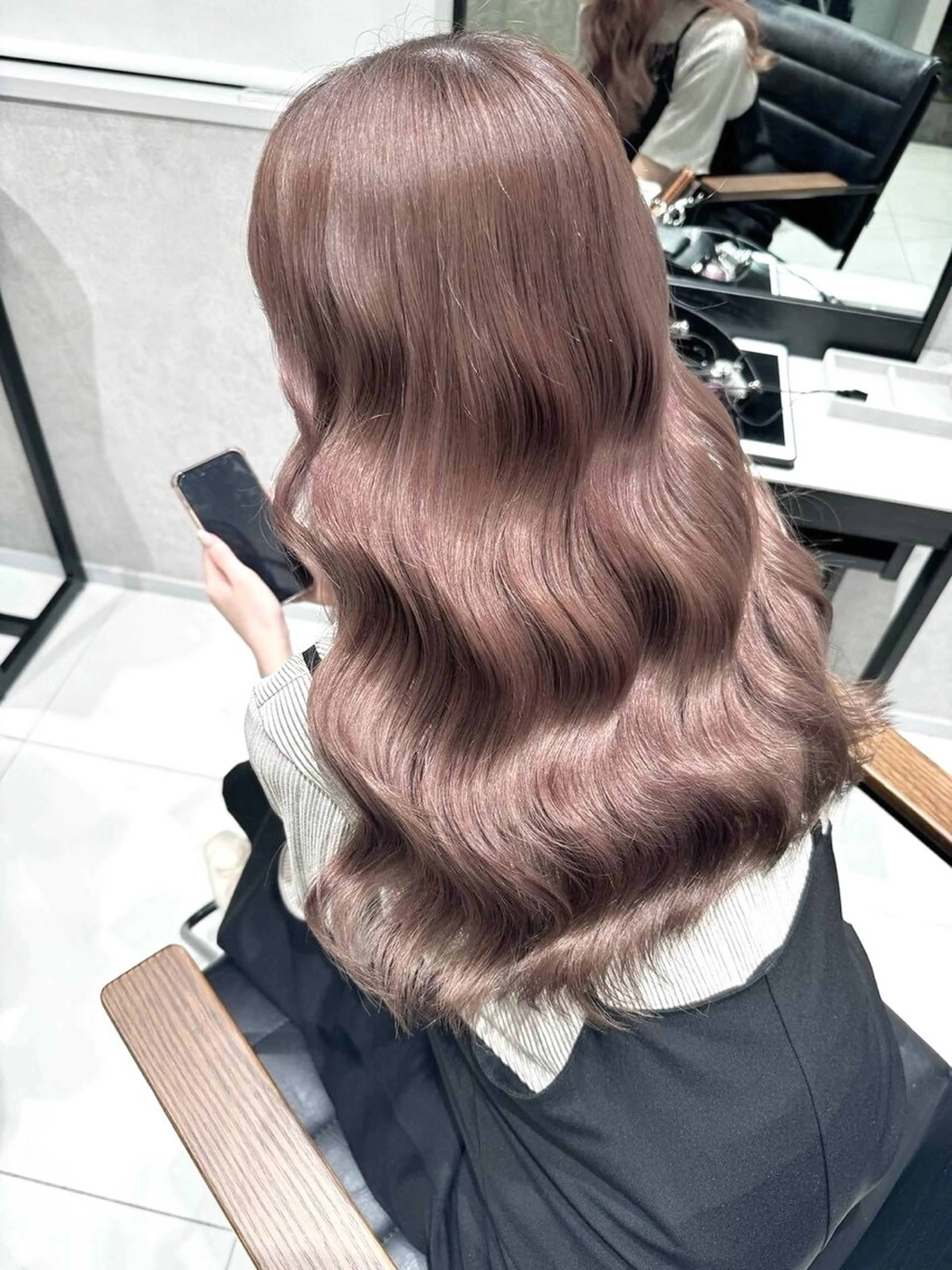 ロング ヘアカラー 艶カラー/髪質改善 サラサ💟のヘアスタイル