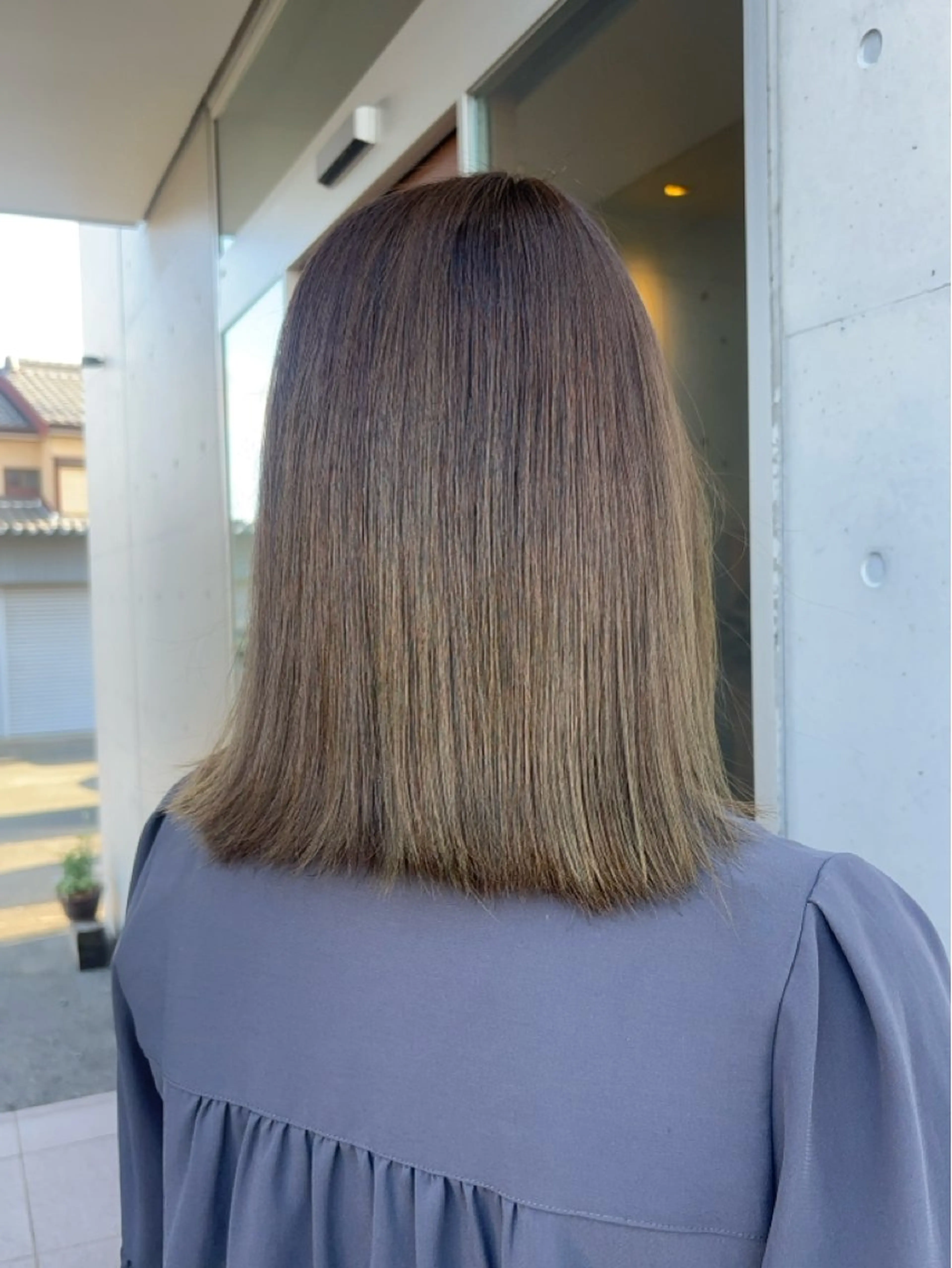 カラー 心美/ブリーチなし 透明感カラーのヘアスタイル