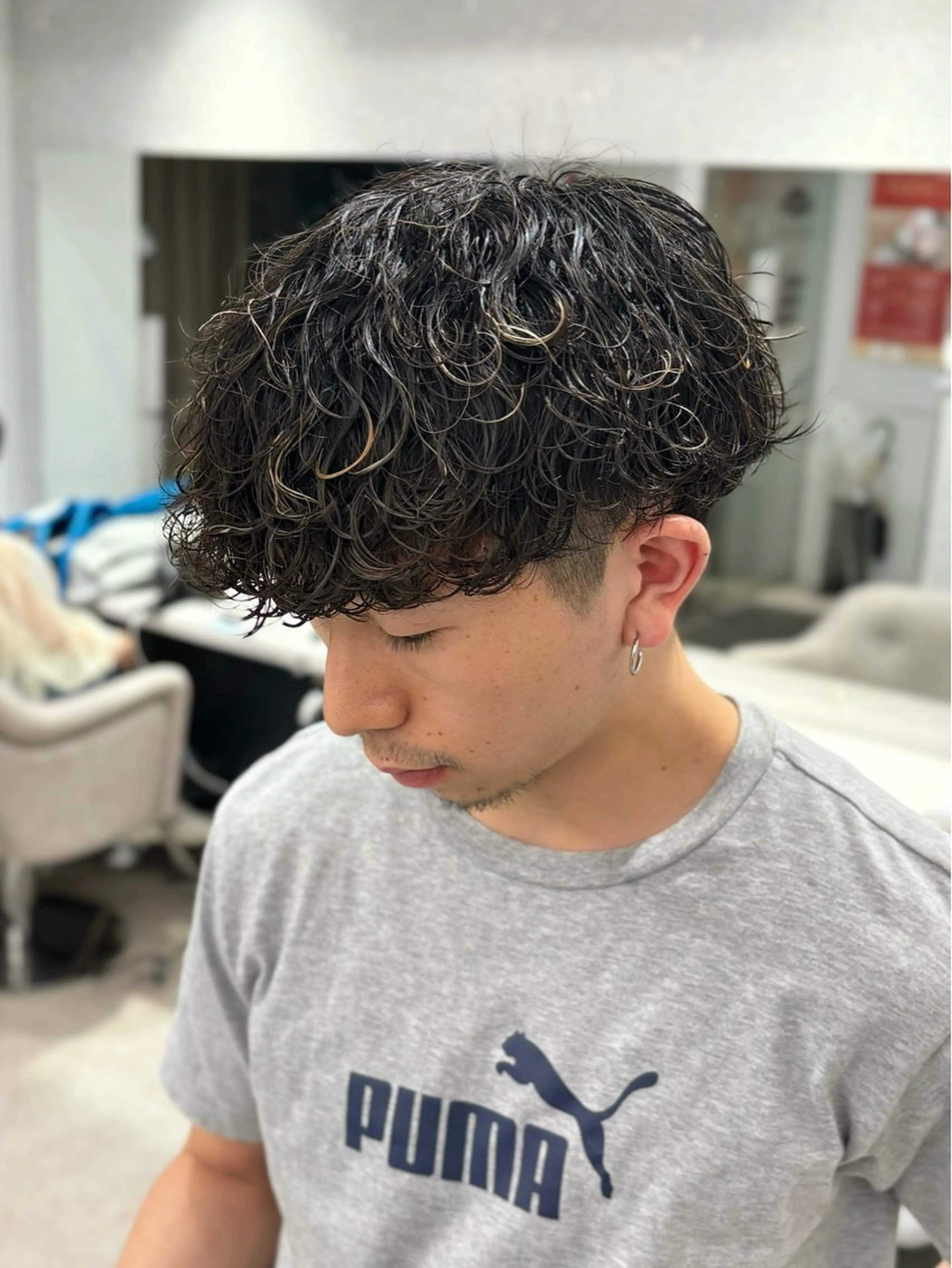 パーマ メンズ カット パーマ 🍐シャドウパーマ メンズ特化/守岡🍐のヘアスタイル