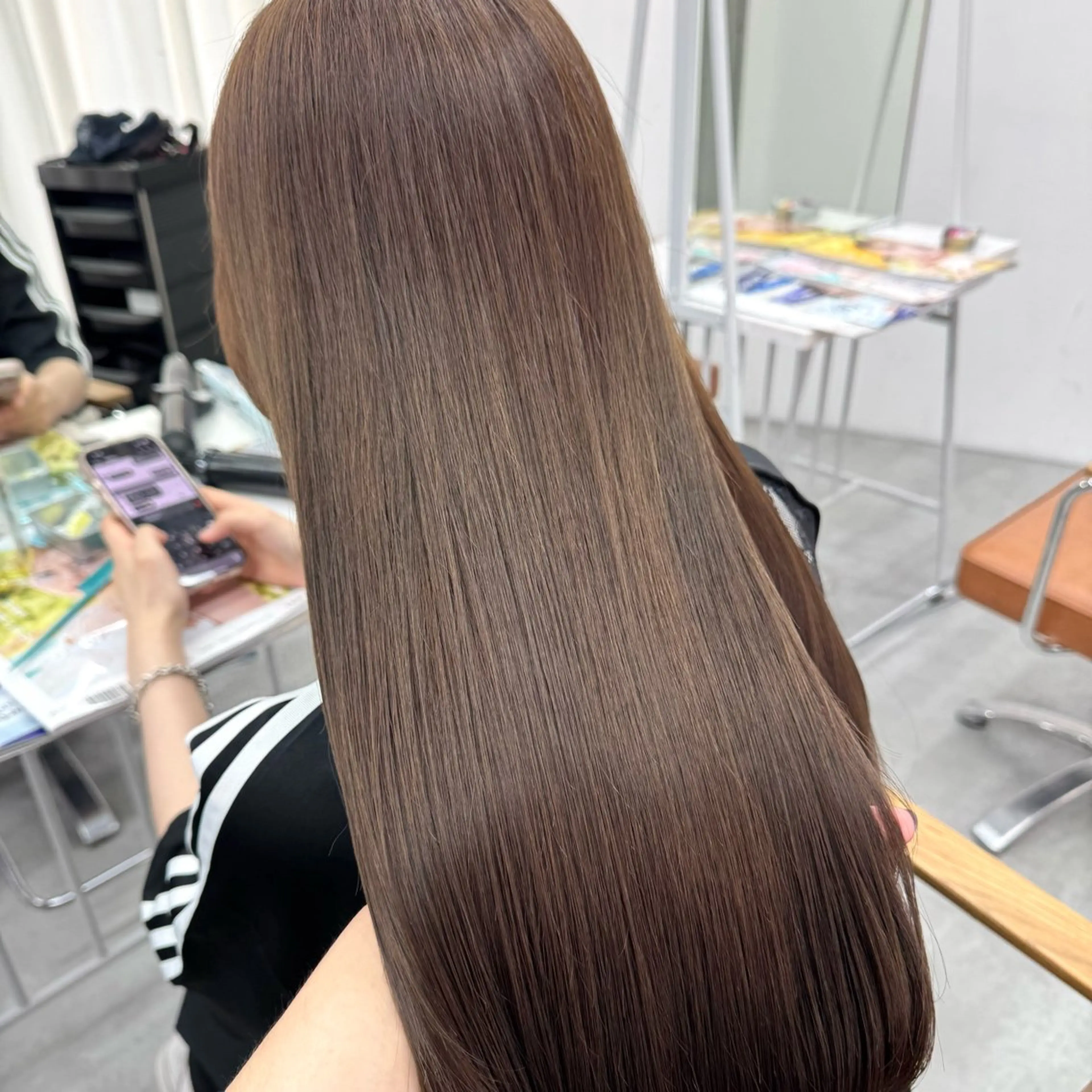 ロング カラー ヘアアレンジ ブリーチなしカラー /新百合ヶ丘/安形翔のヘアスタイル