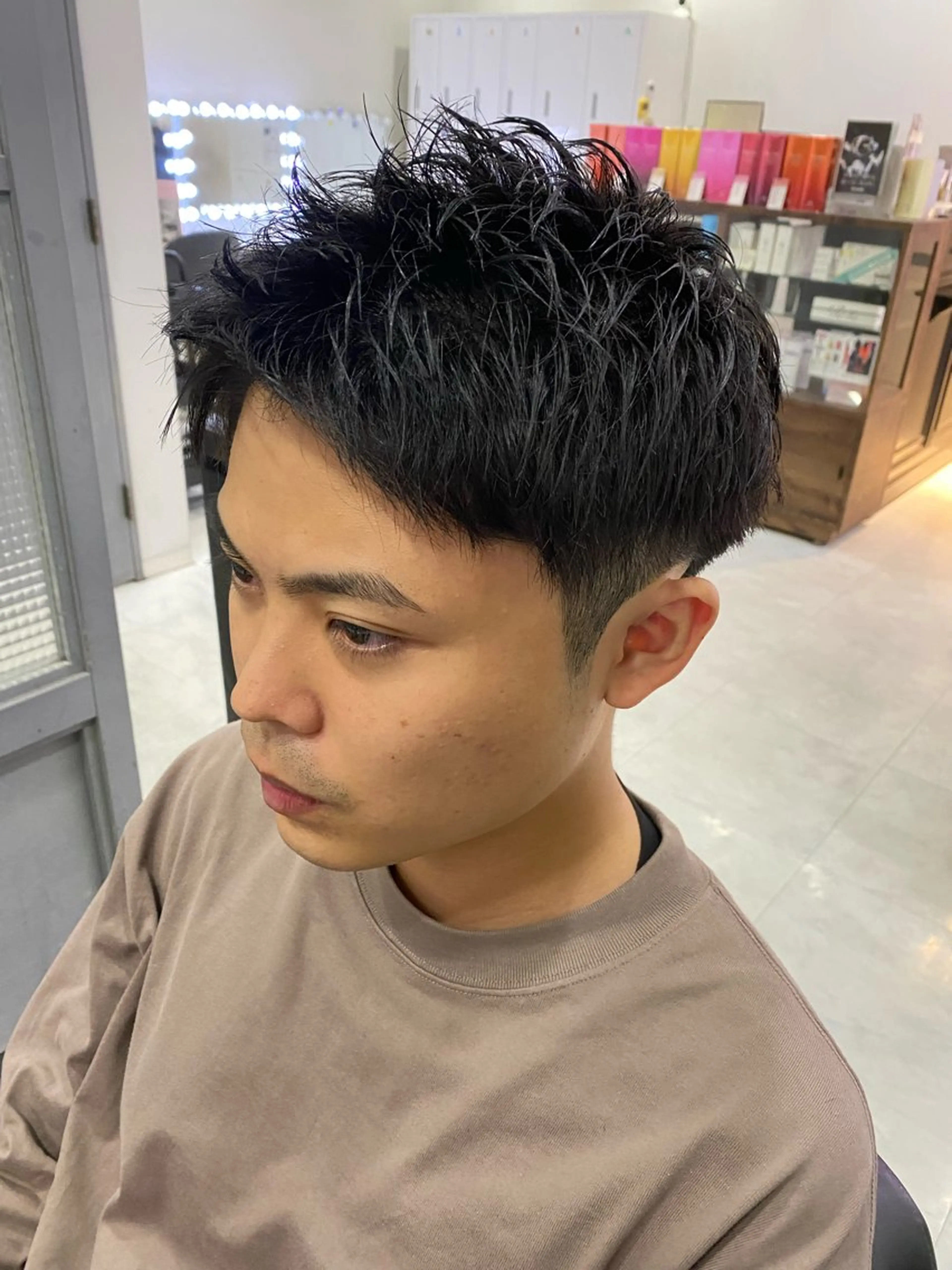 ショート メンズ カット 🟣メンズパーマ 川端 永遠🟣のヘアスタイル