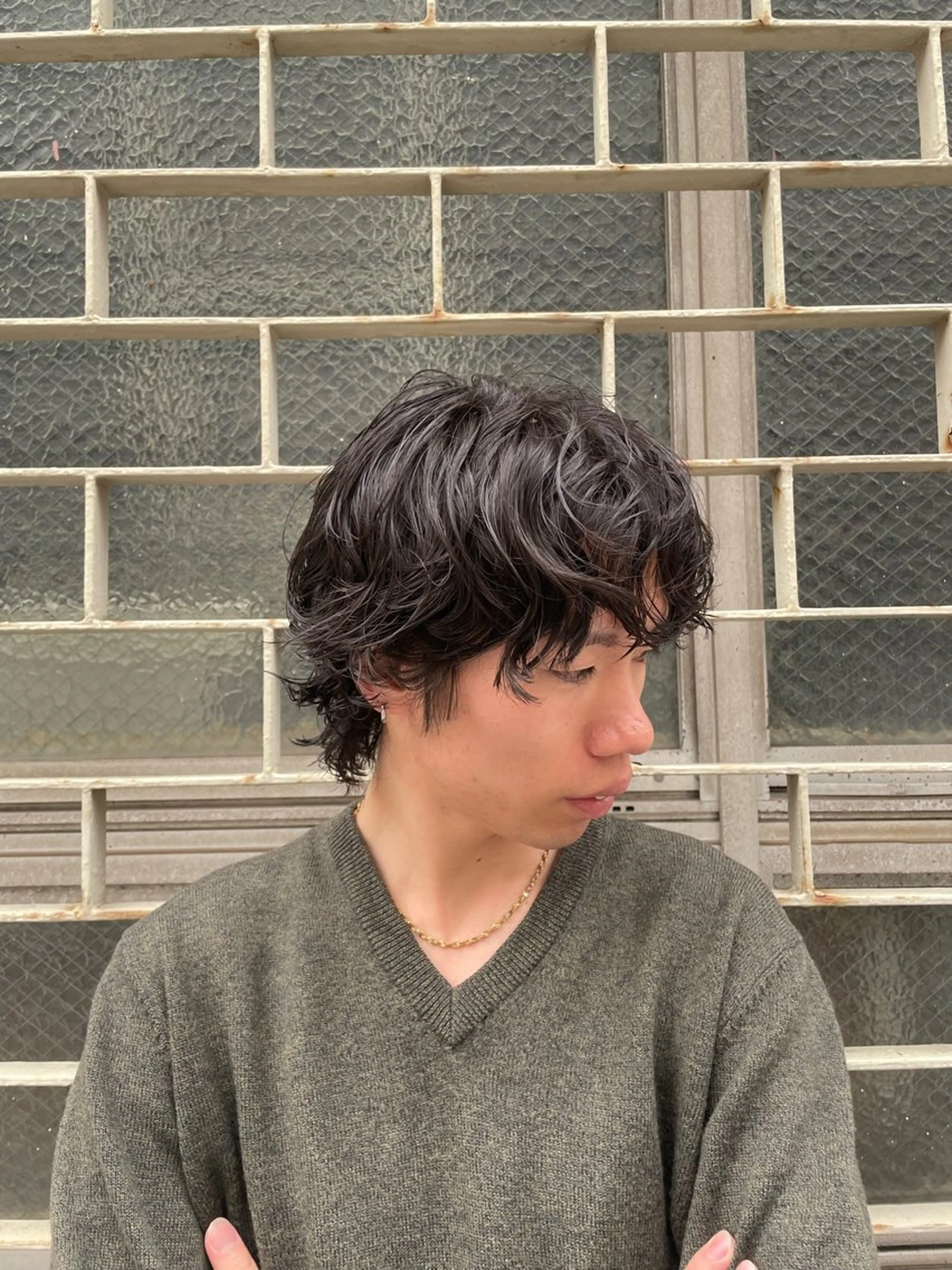 パーマ メンズ カット パーマ 西野 朝陽のヘアスタイル