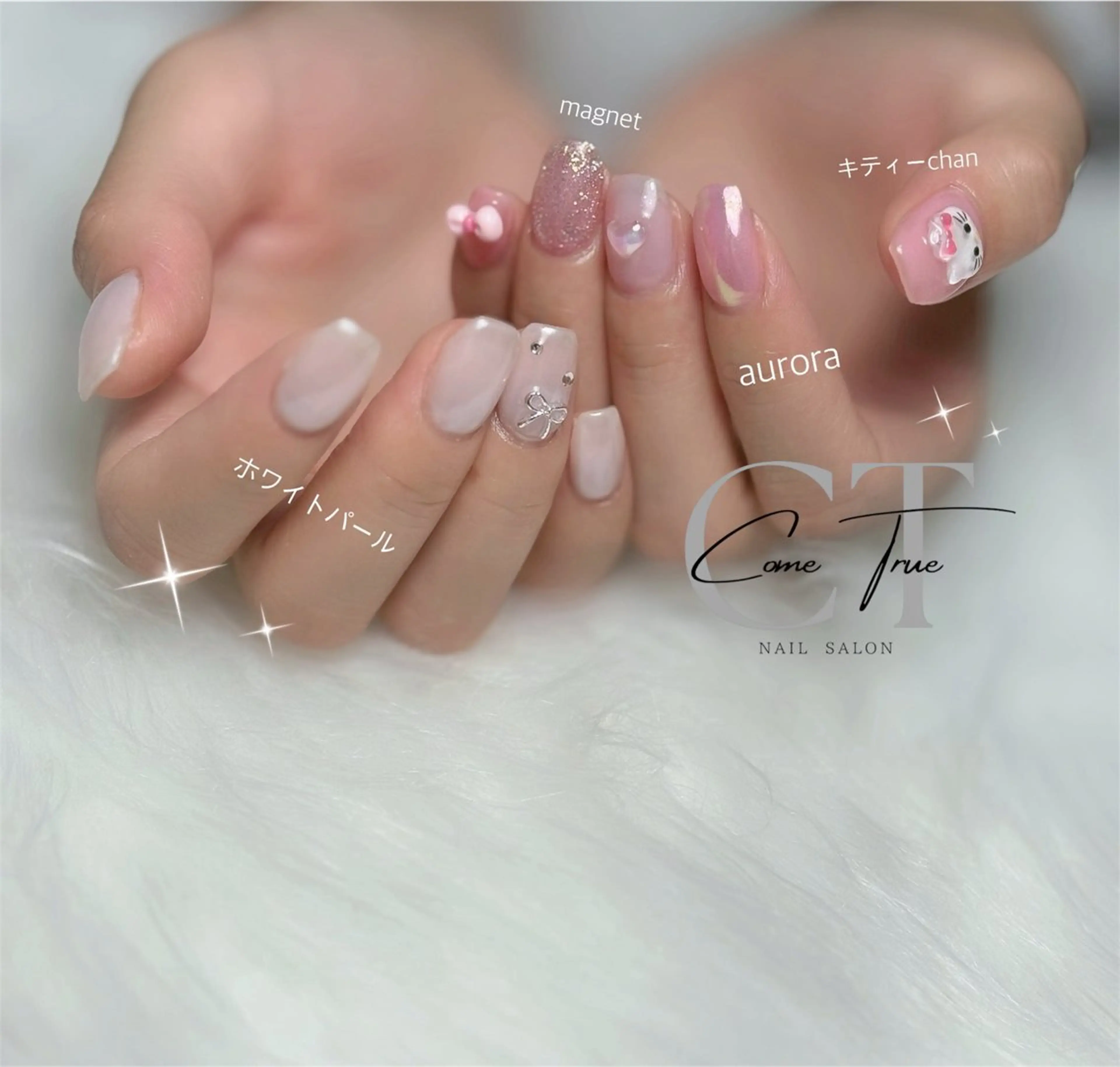 ネイル 持ち込み シンプルネイル nail salon come trueのネイルデザイン