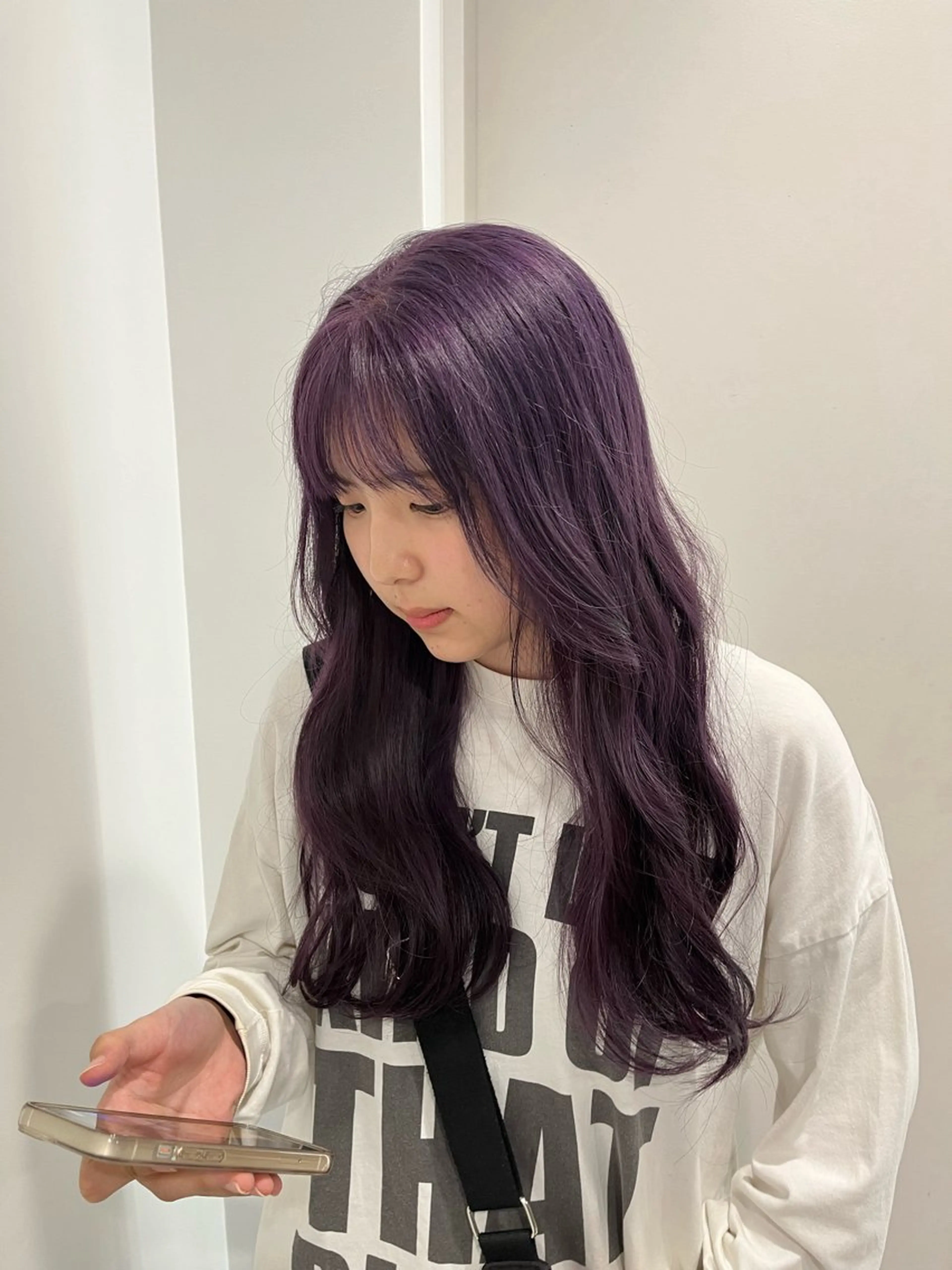 ミディアム カラー 縮毛矯正/ハイトーン /パーマ/せき🧸のヘアスタイル