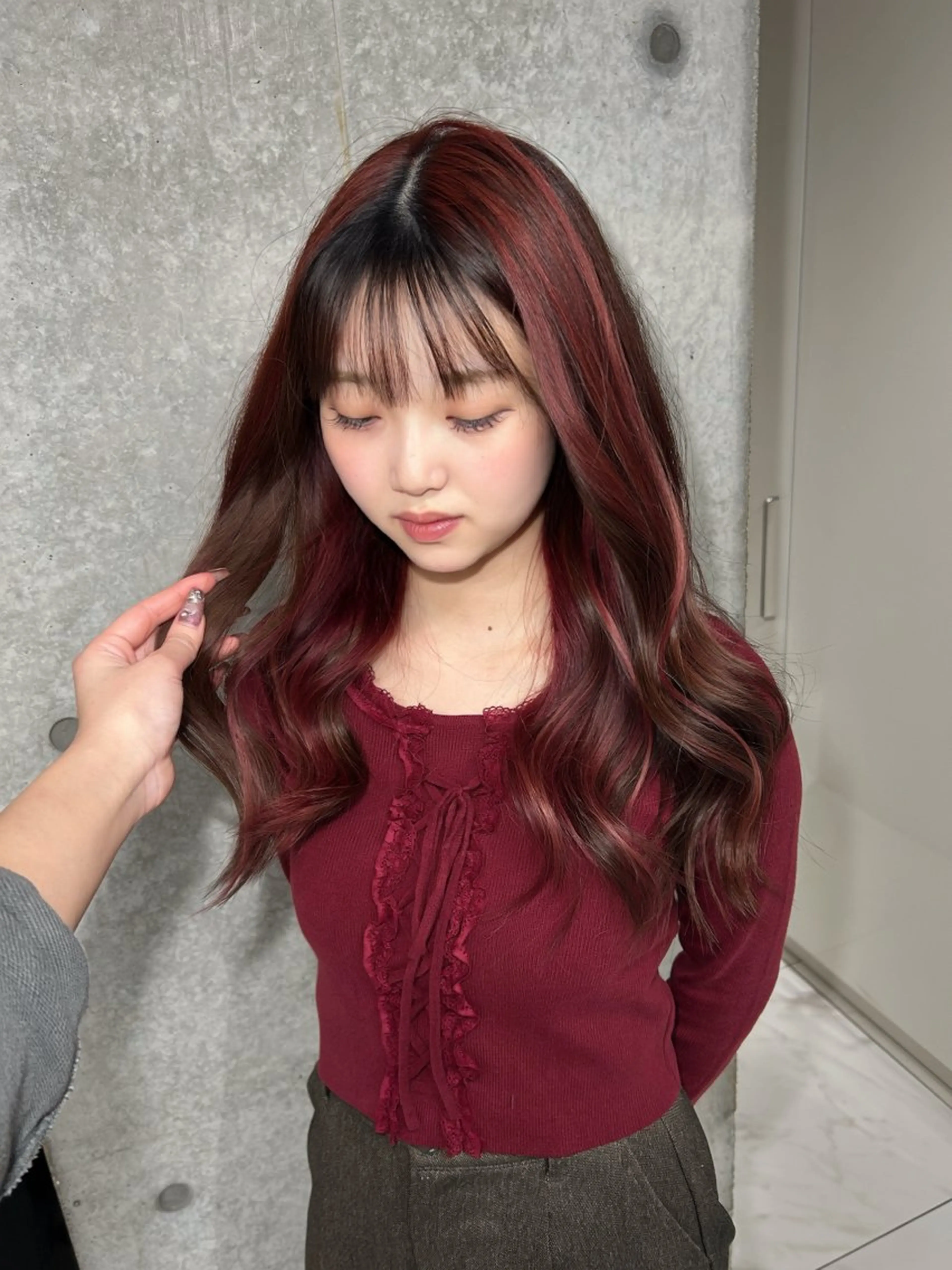 カラー ヘアカラー ️💜akari💜 ハイトーン/レイヤーのヘアスタイル