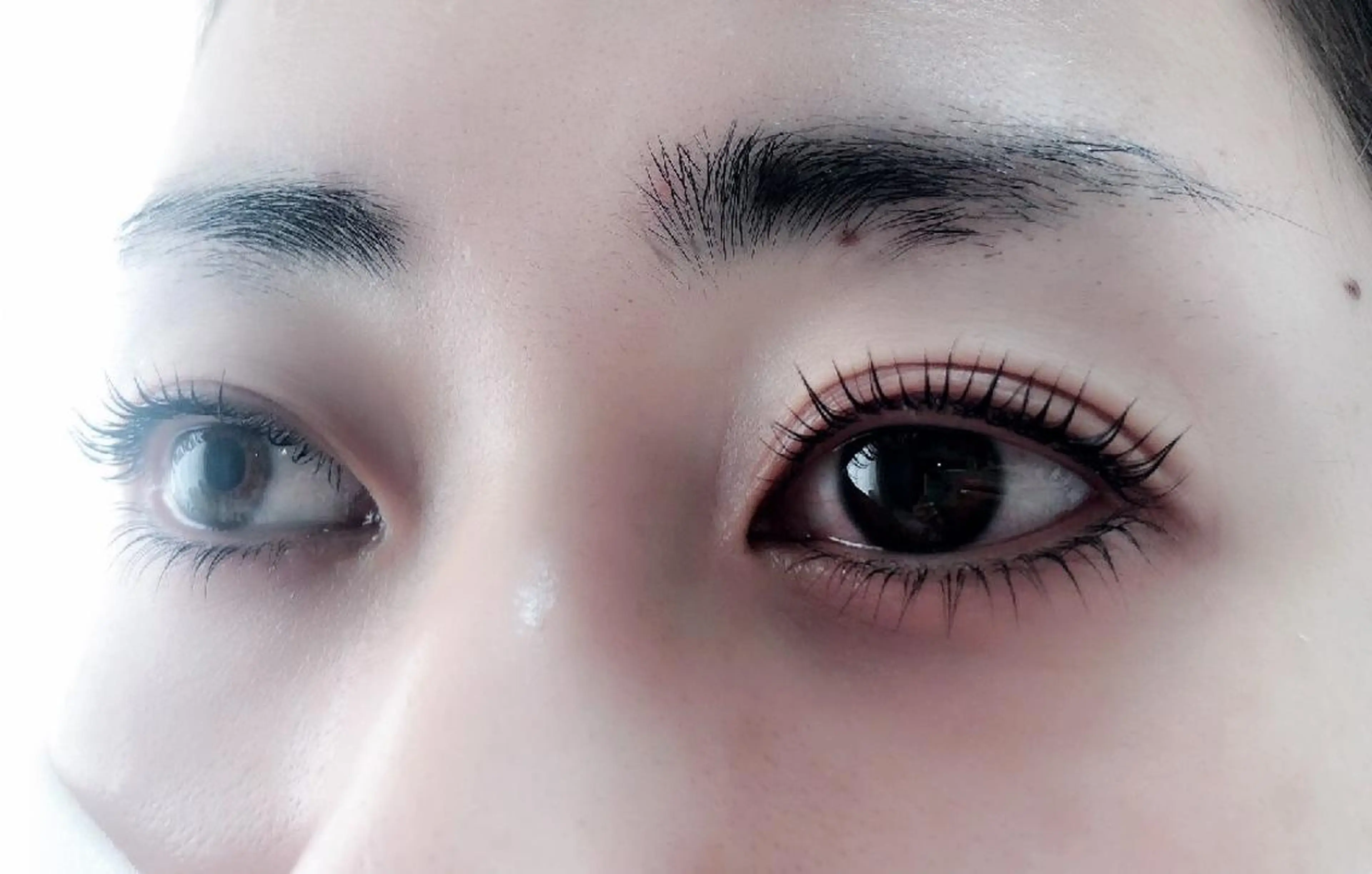 マツエク・マツパ 付け放題 フラットラッシュ 下まつげエクステ 一重×まつ毛パーマ ボリュームラッシュ 吉岡 ゆうなのマツエク・マツパデザイン