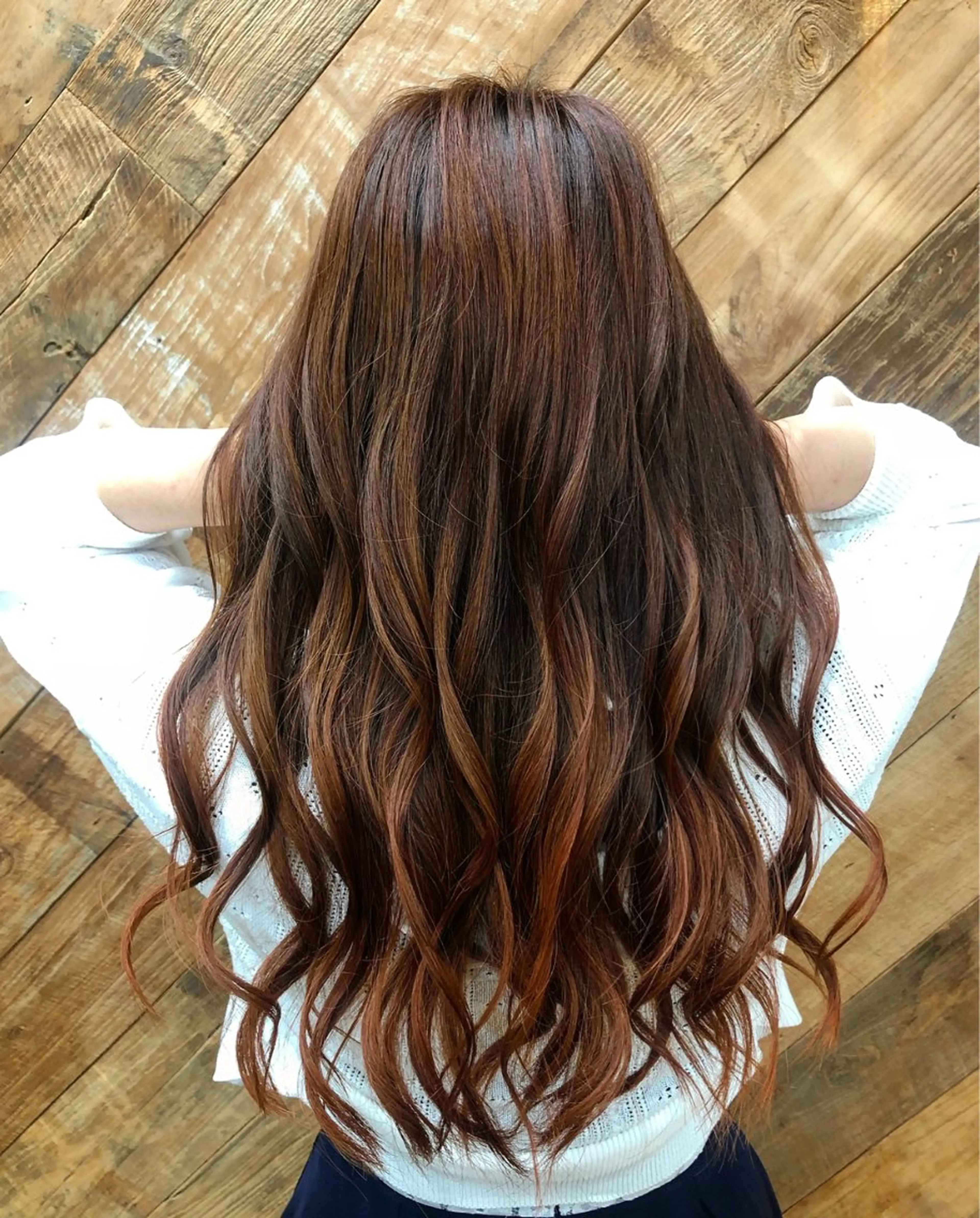 セミロング カラー カット ヘアカラー トリートメント ハイライト/透明感 カラー🏝️あんじゅのヘアスタイル