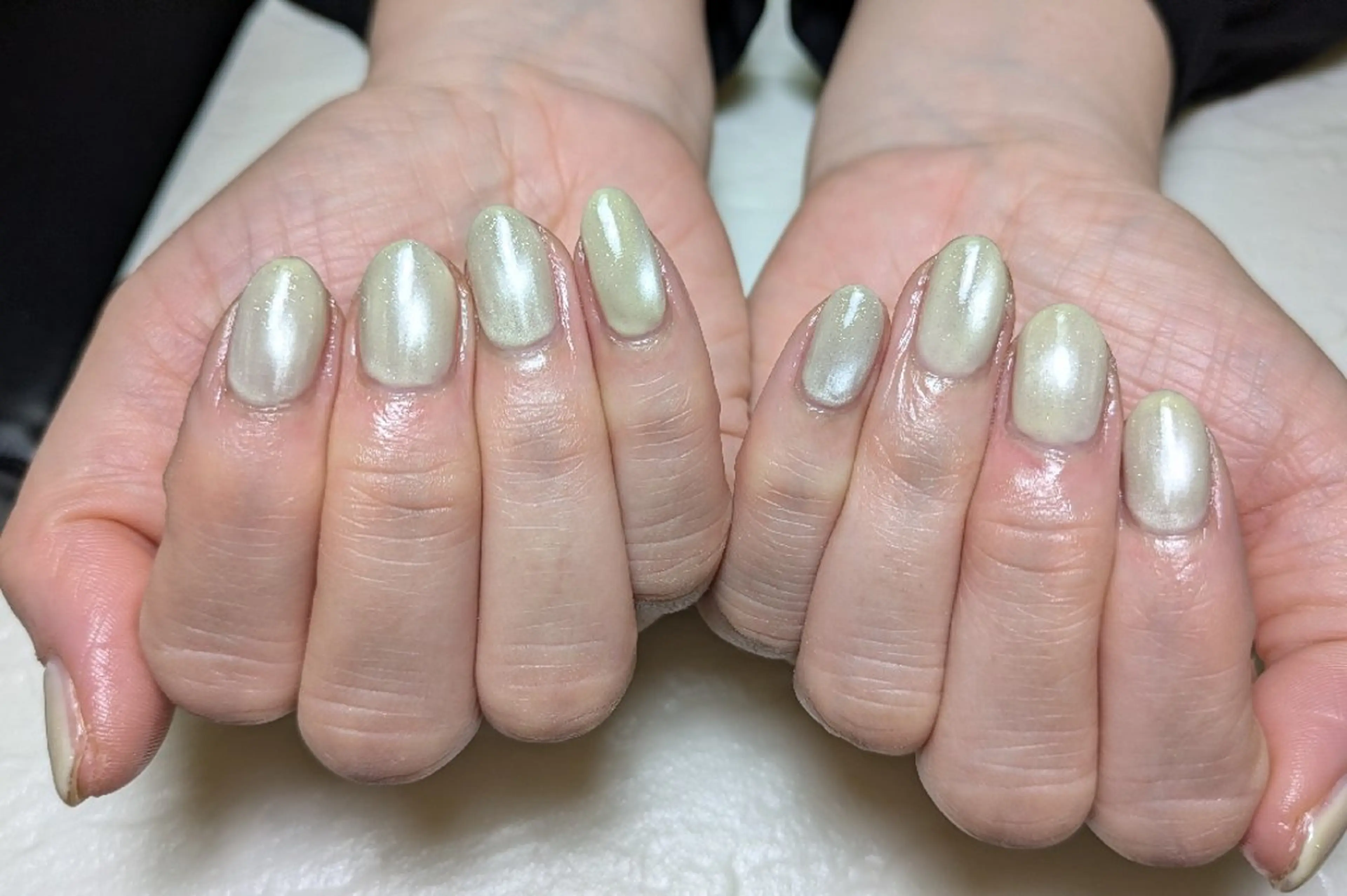 ネイル マグネットネイル シンプルネイル 春ネイル ハンドネイル m&pPrivate nailsalonのネイルデザイン